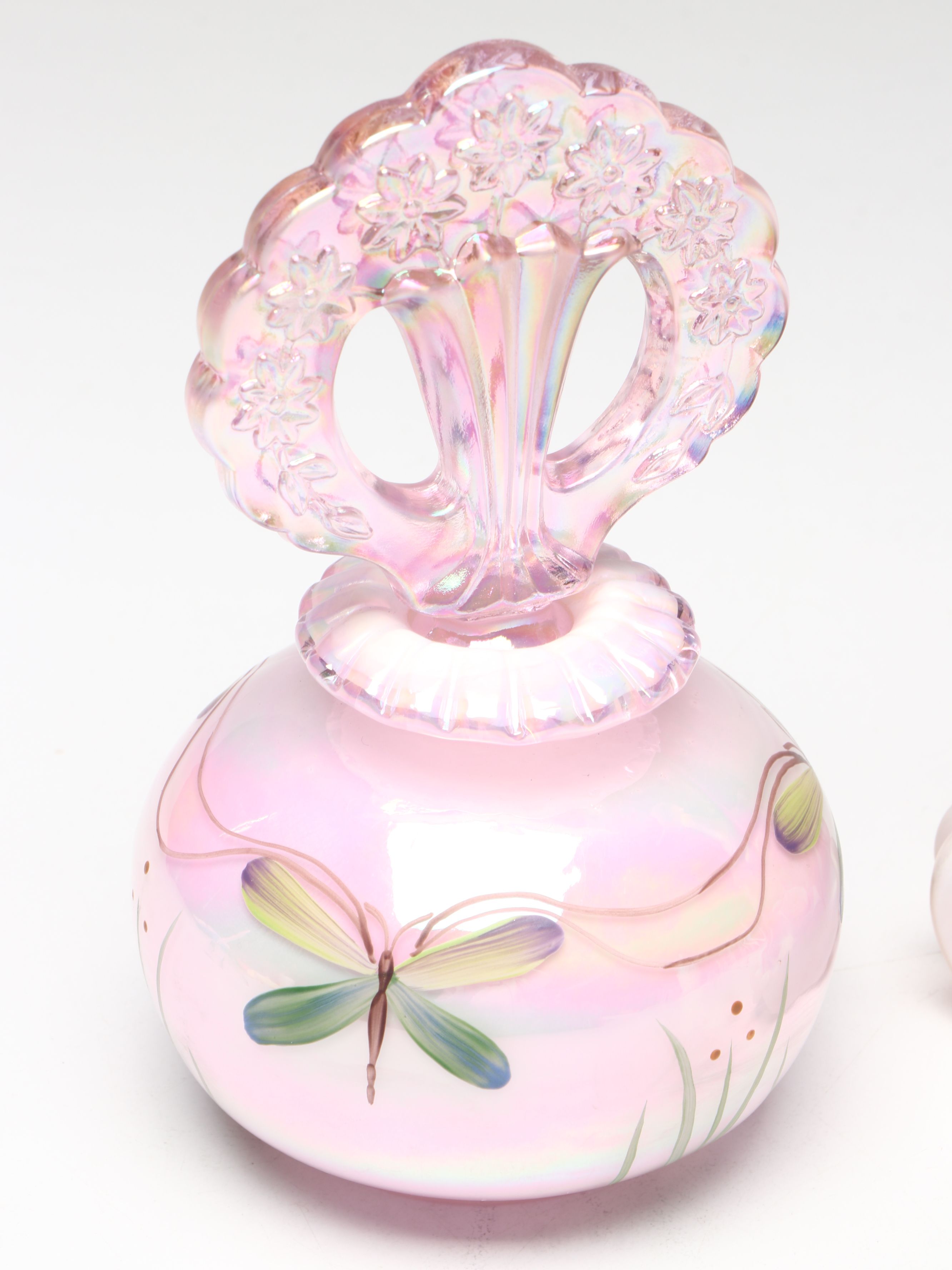 Fenton Glass Perfume Bottle, Cloisonné Bell, and More Table Accessories