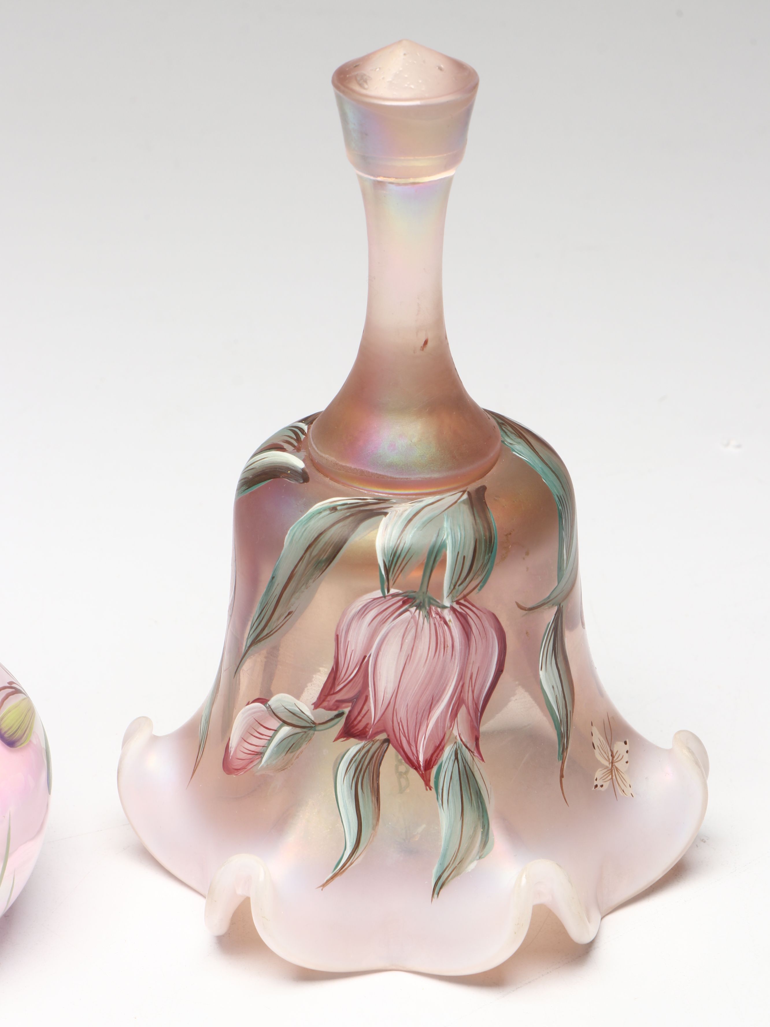 Fenton Glass Perfume Bottle, Cloisonné Bell, and More Table Accessories