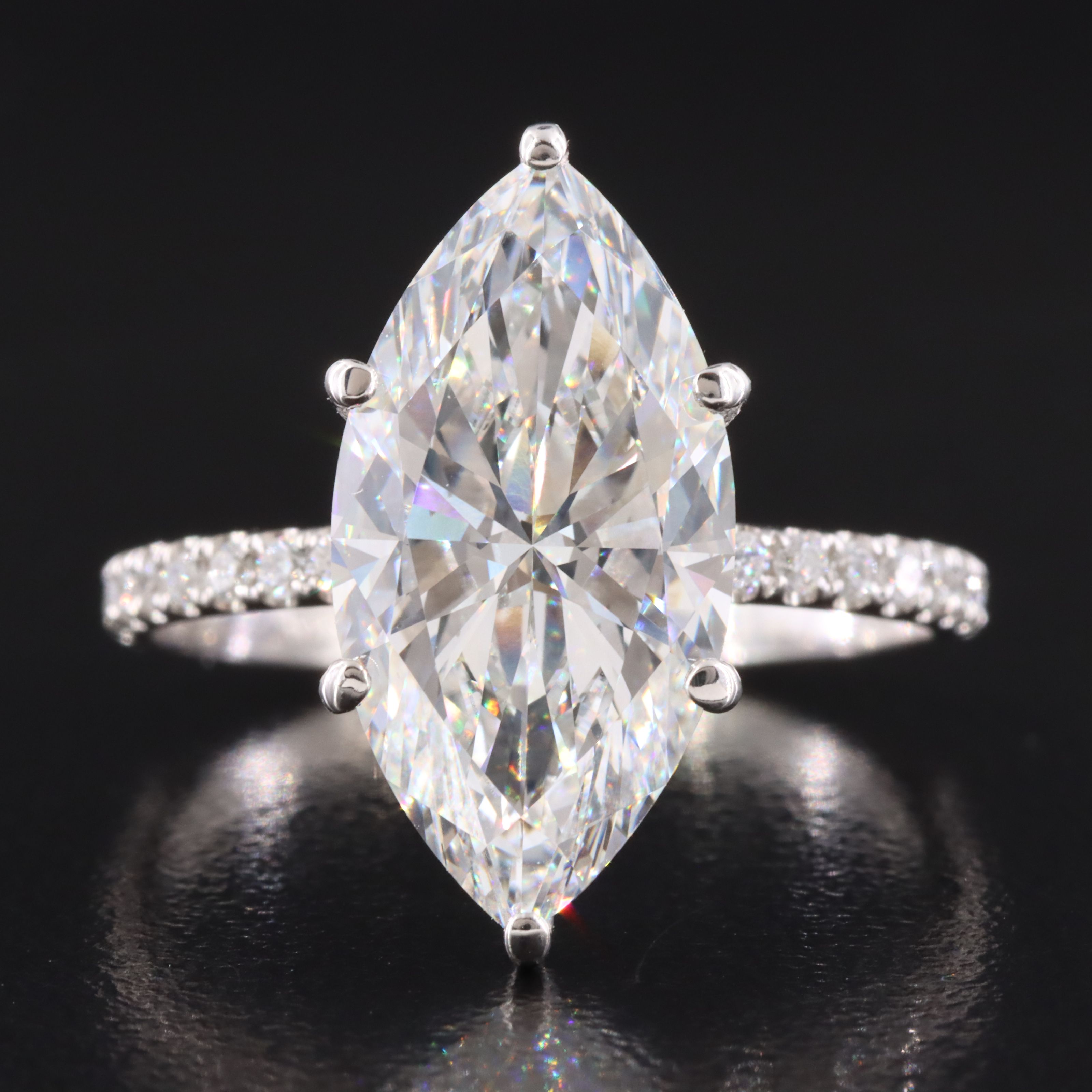 14K 5.30 CTW Lab Grown Diamond Ring with IGI Report