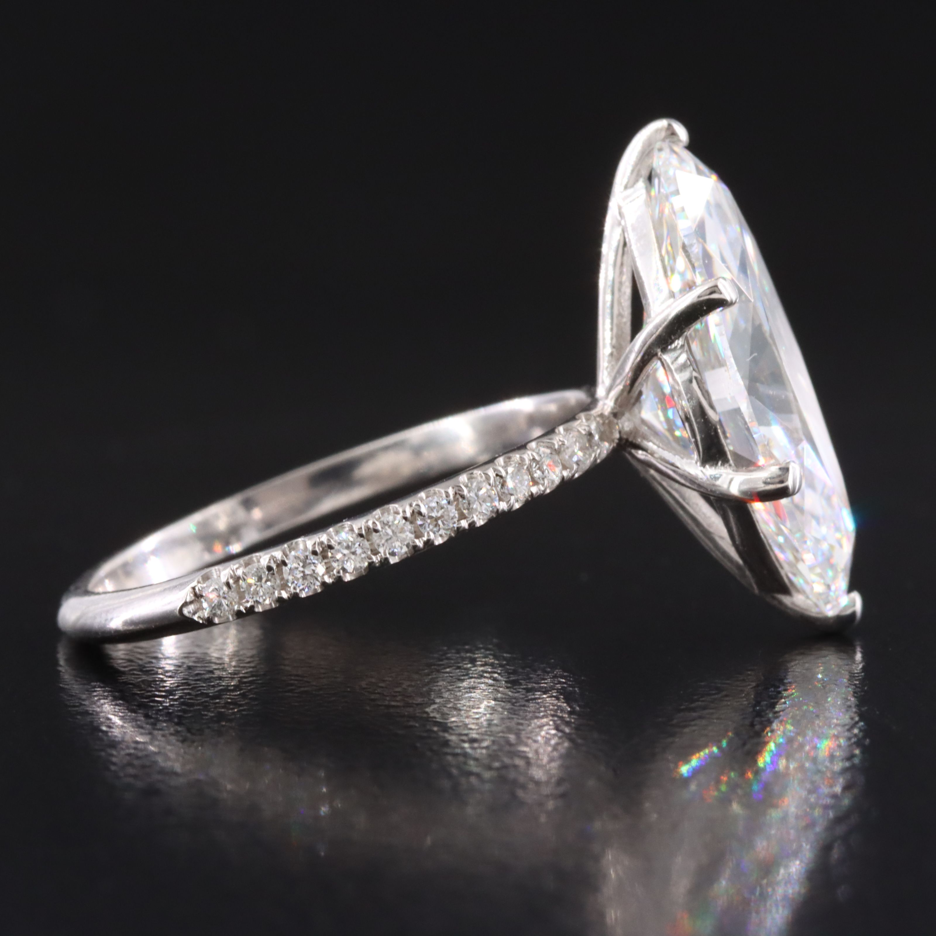 14K 5.30 CTW Lab Grown Diamond Ring with IGI Report