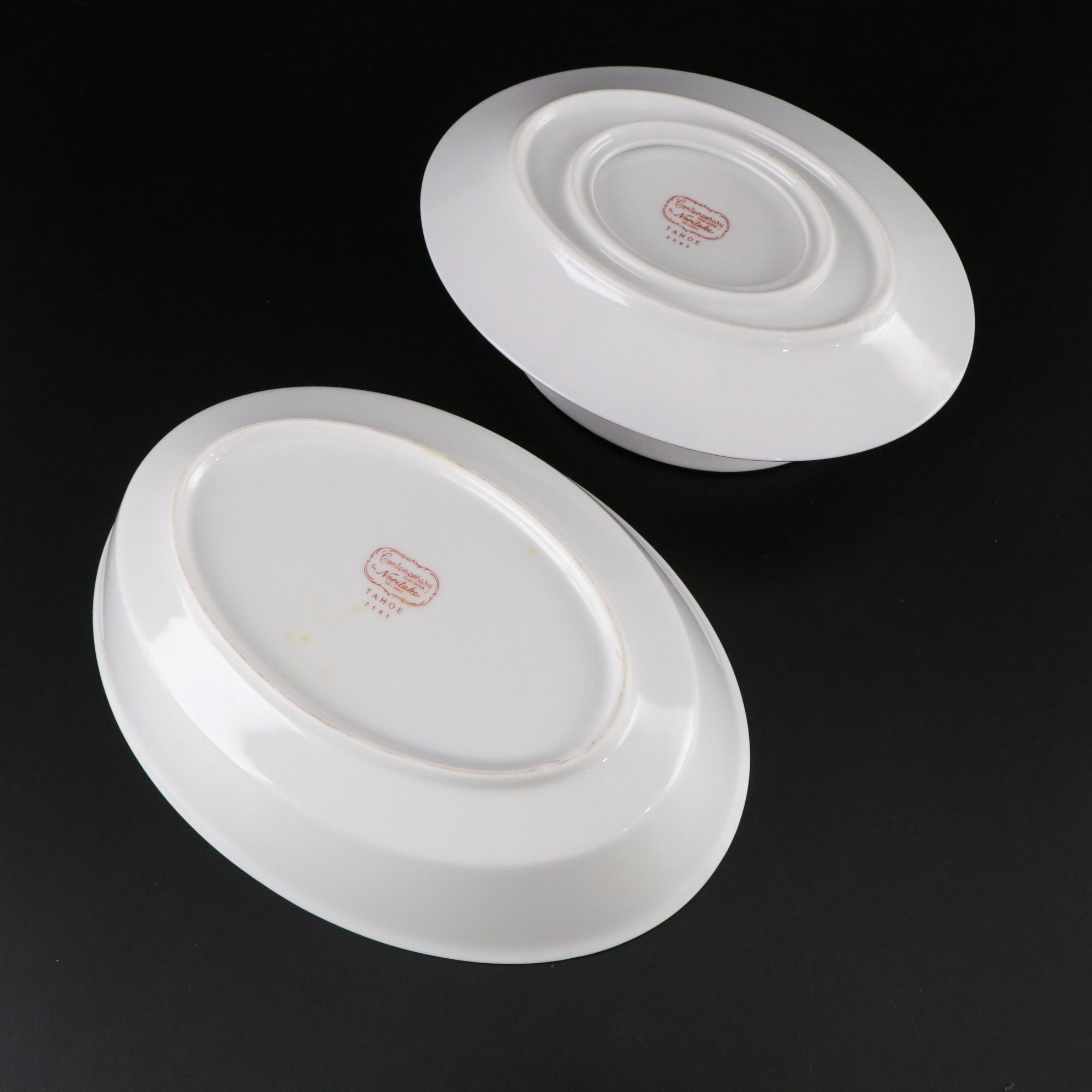 Noritake "Tahoe" & Fostoria "Sheffield" Platinum Trim Dinnerware & Glassware