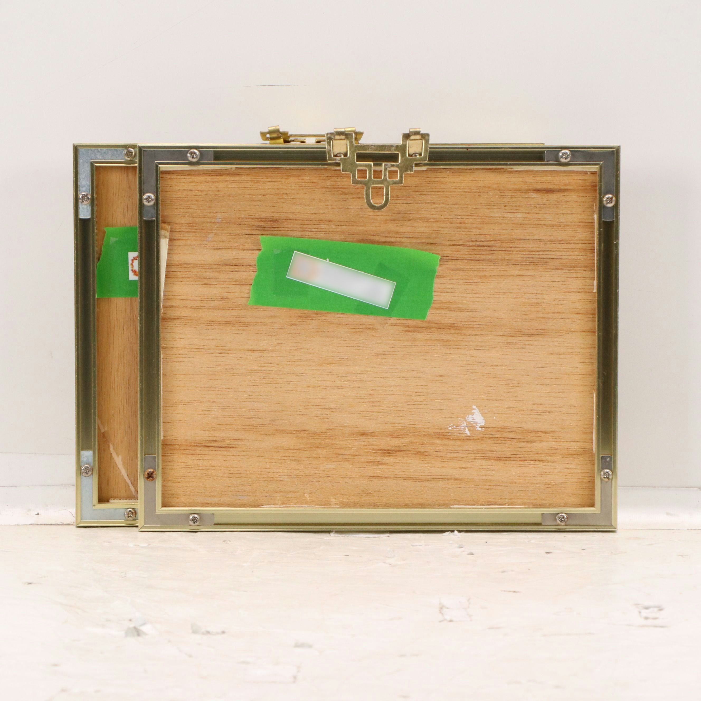 Chinese Hand-Painted Silk Panels Depicting Women in Landscapes