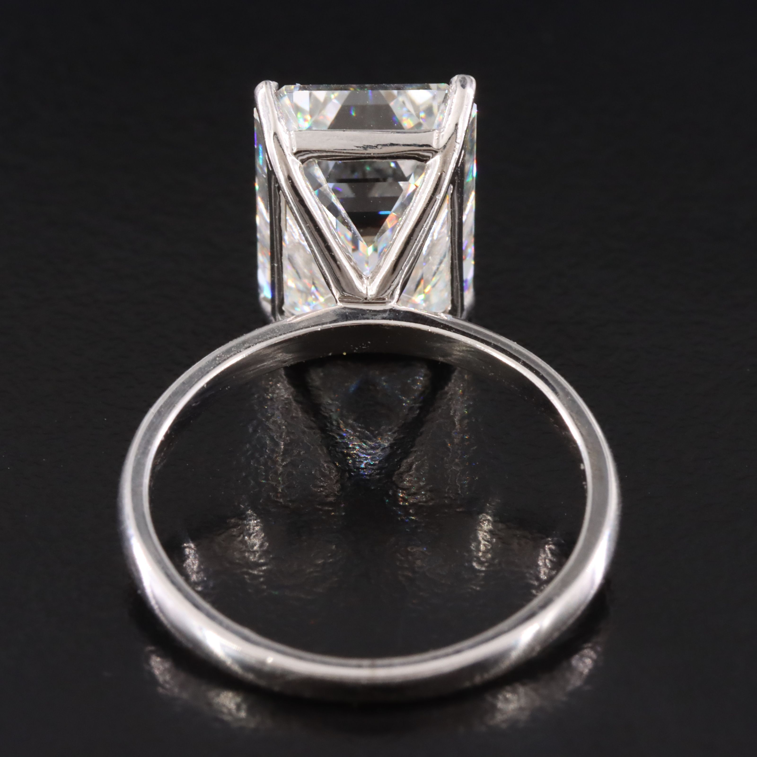 14K 7.16 CT Lab Grown Diamond Solitaire Ring with IGI Report