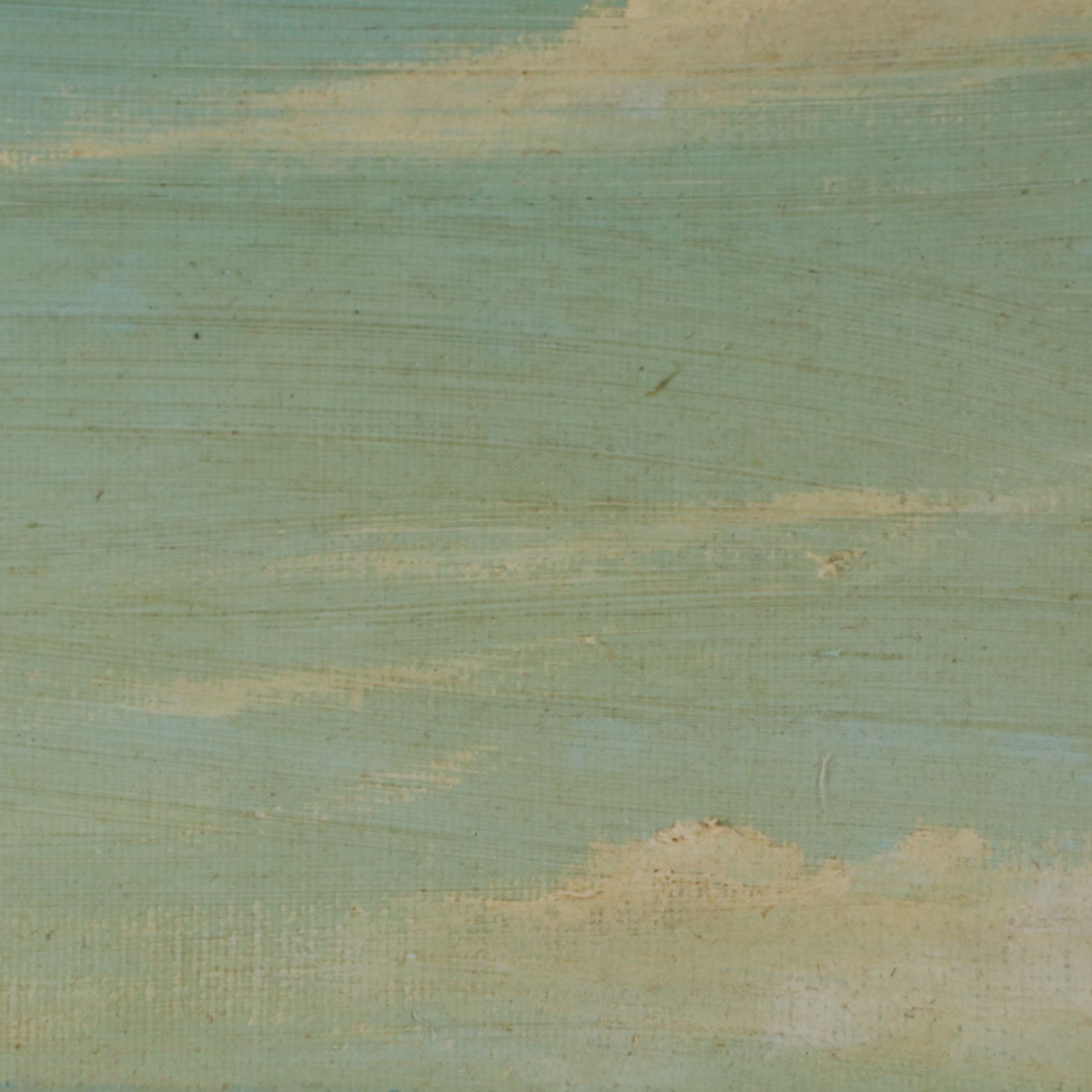 Winter Landscape Oil Painting, 20th Century