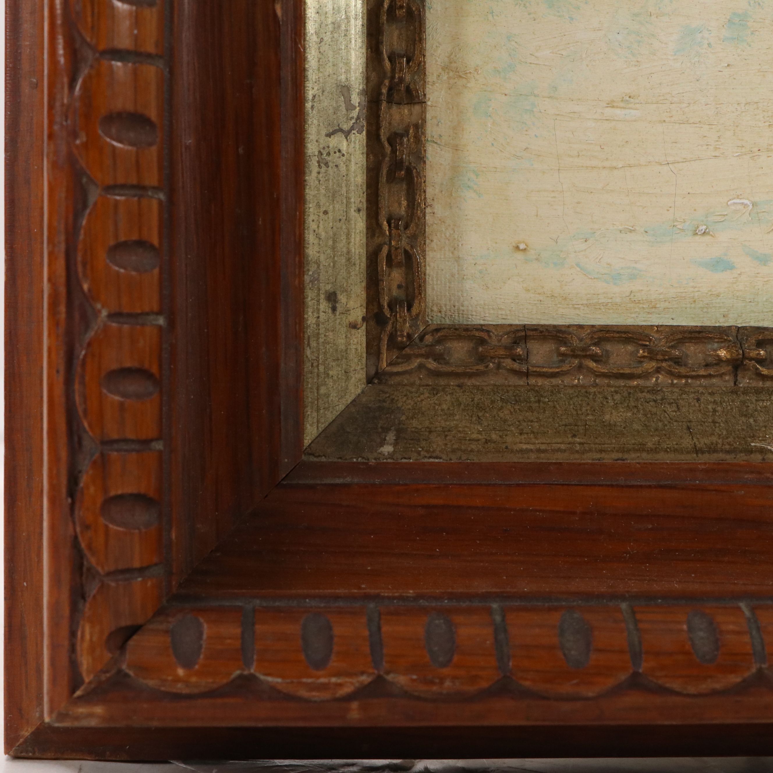 Winter Landscape Oil Painting, 20th Century