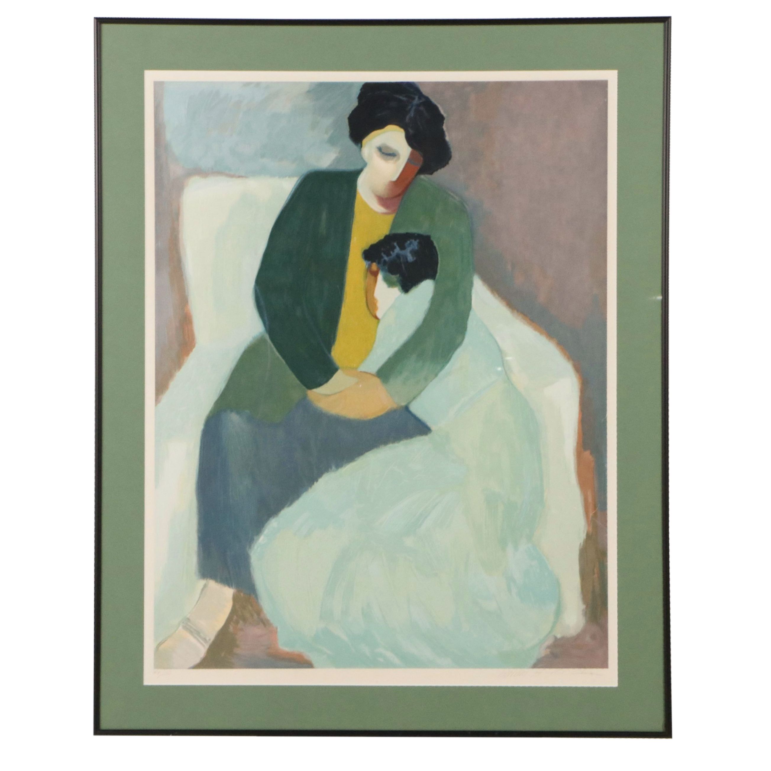 Barbara A. Wood Serigraph "Circle of Love," 1985