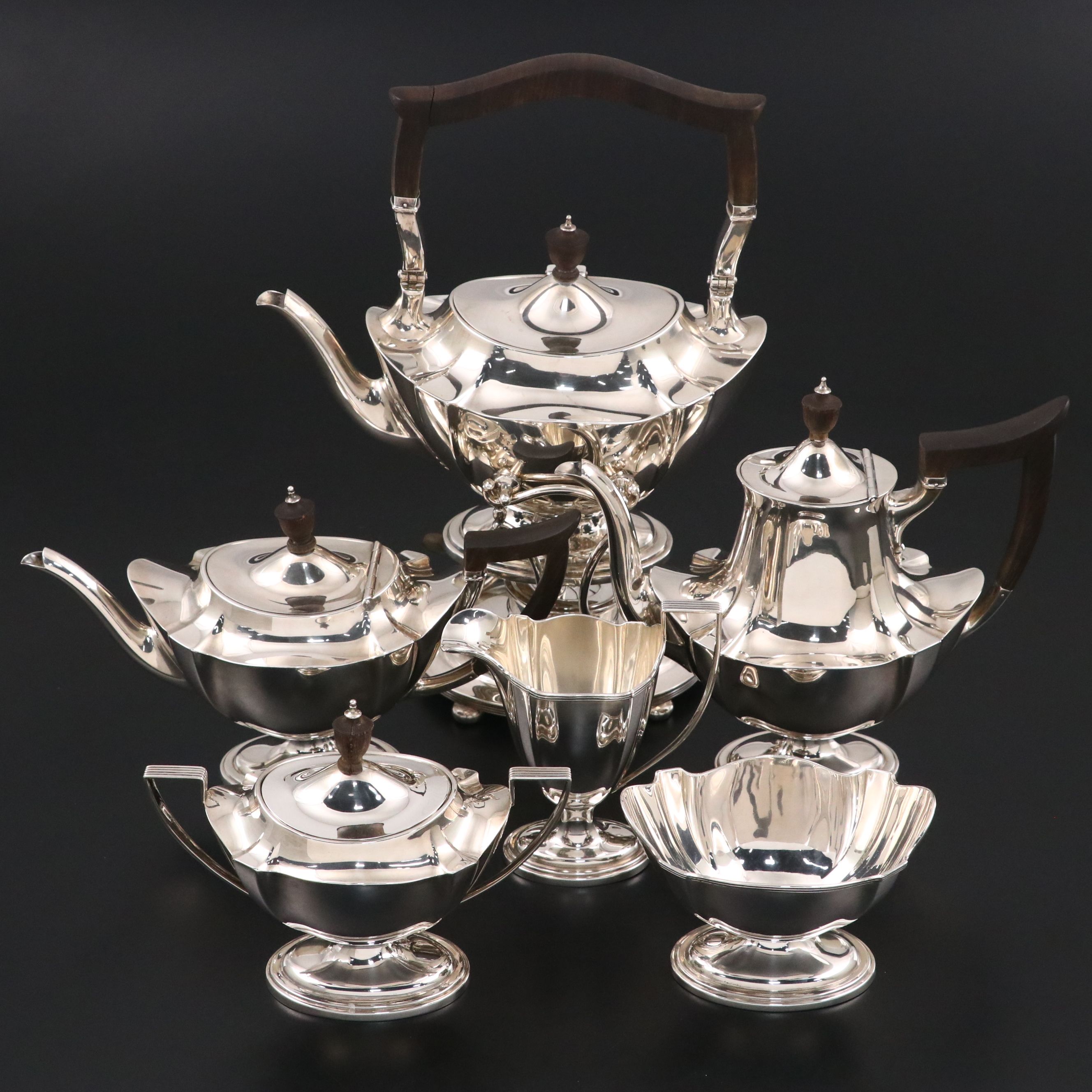 Gorham "Plymouth" Sterling Silver Tea and Coffee Service