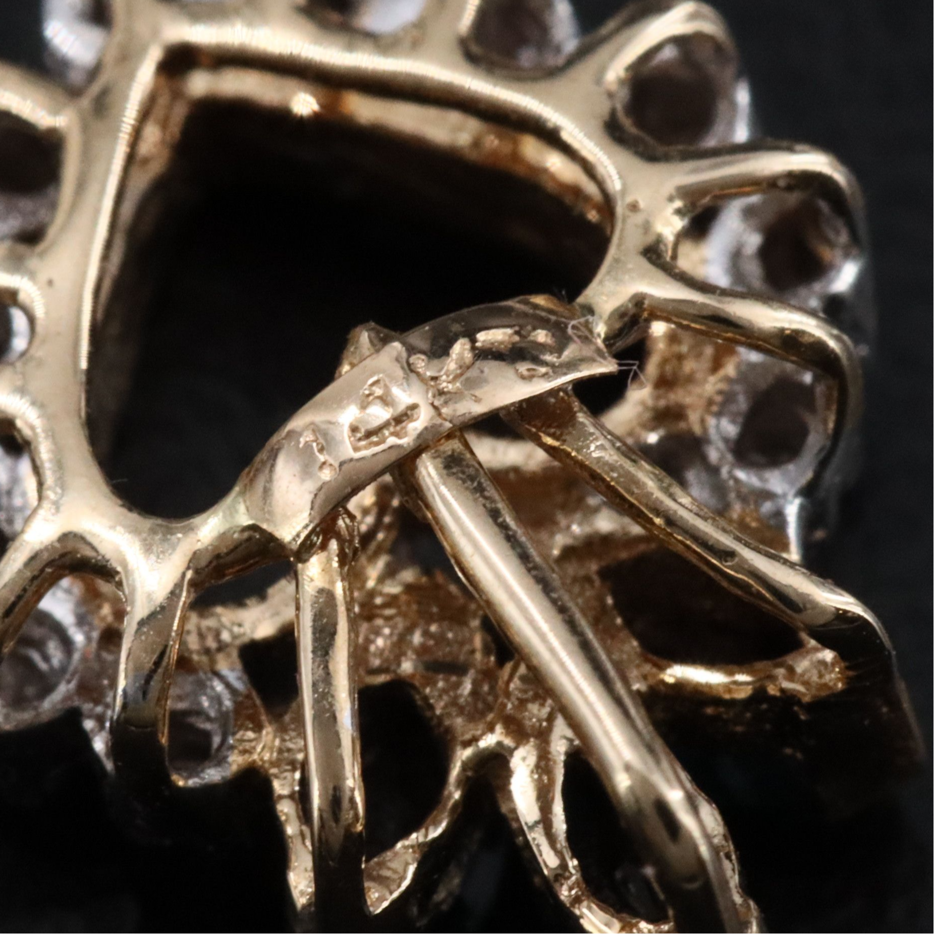 14K Sapphire and Diamond Heart Pendant