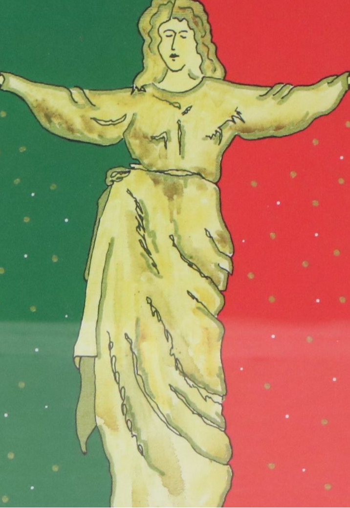 Giclée Christmas Card of Allegorical Figure, 21st Century
