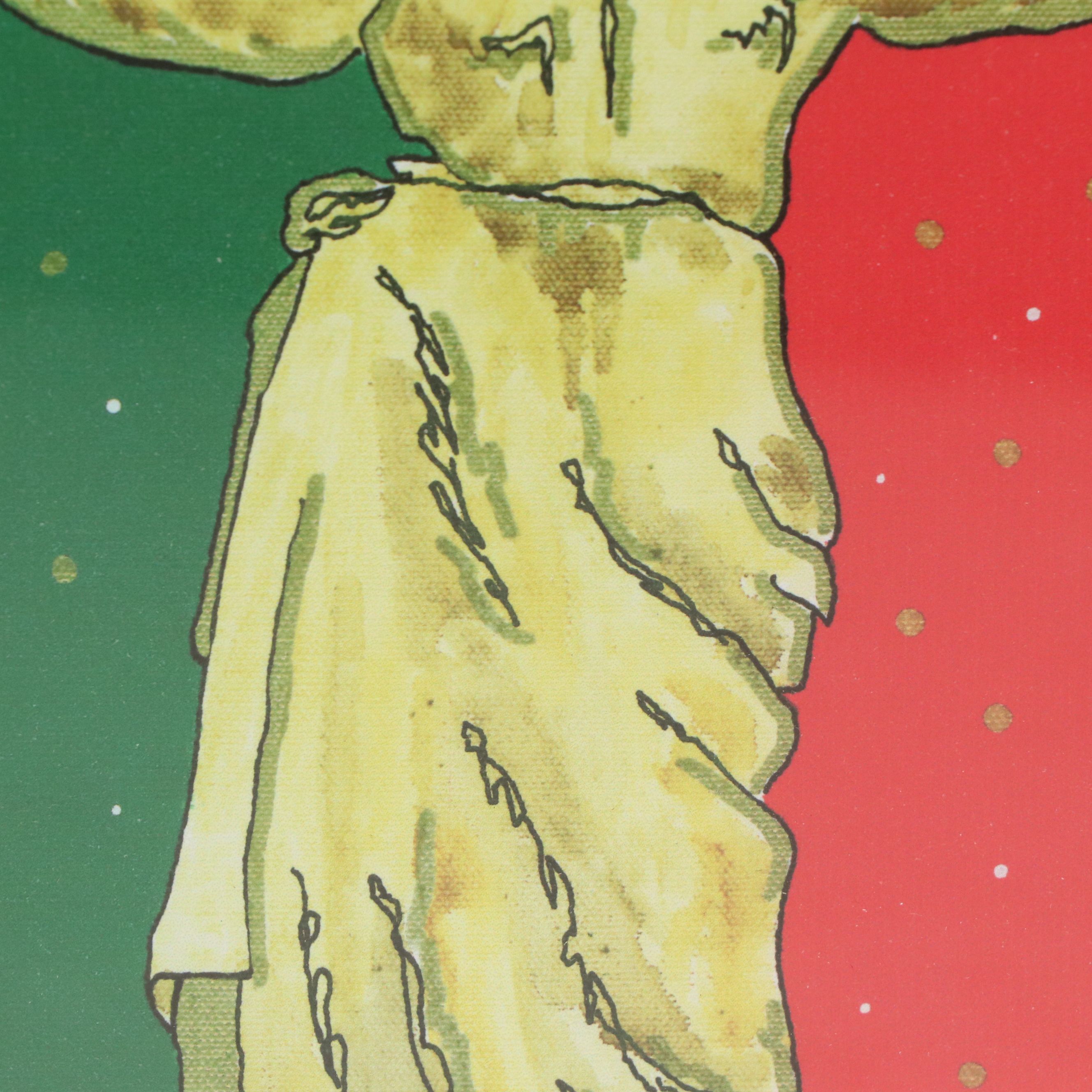 Giclée Christmas Card of Allegorical Figure, 21st Century
