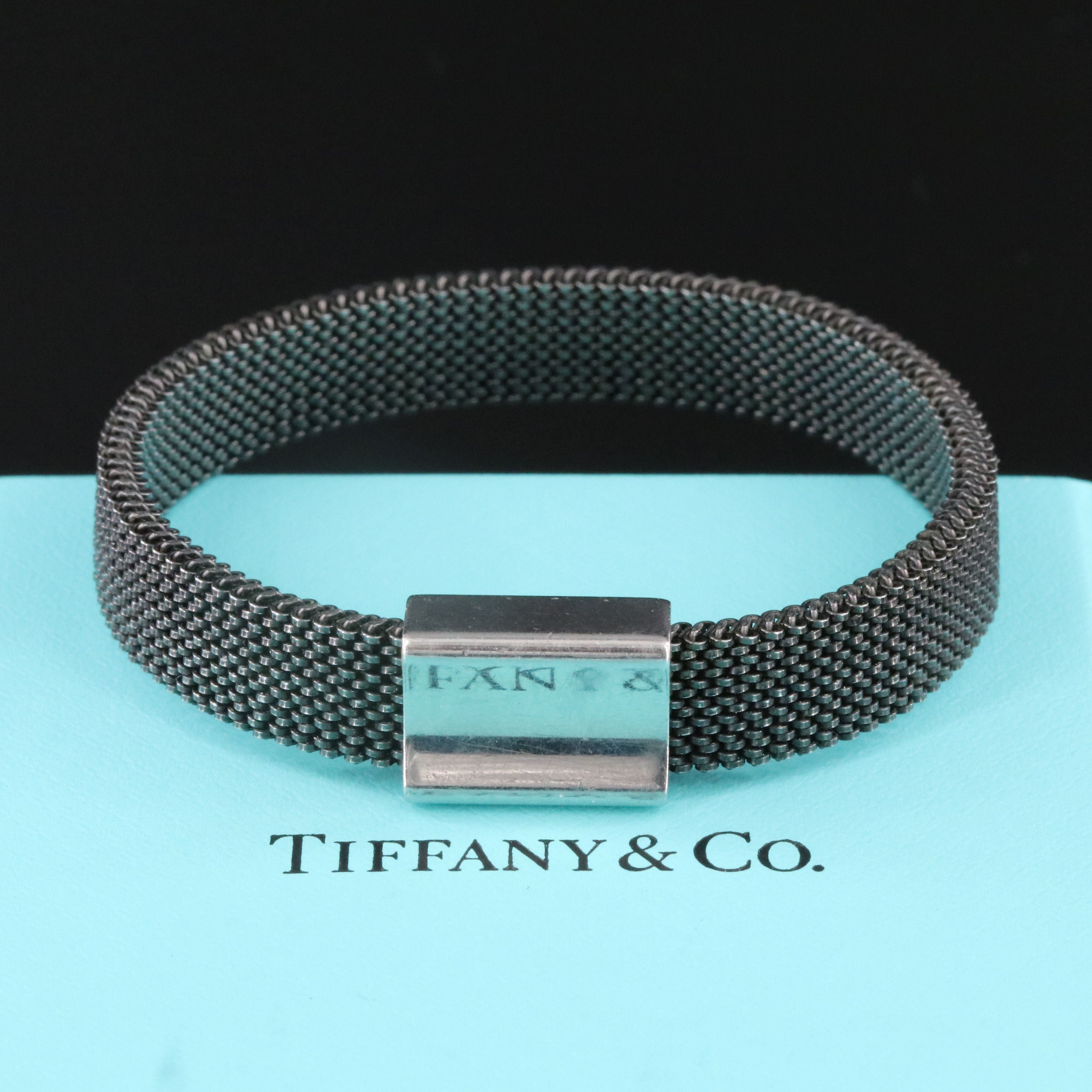 Tiffany & Co. Somerset Steel Flex Bracelet Italy
