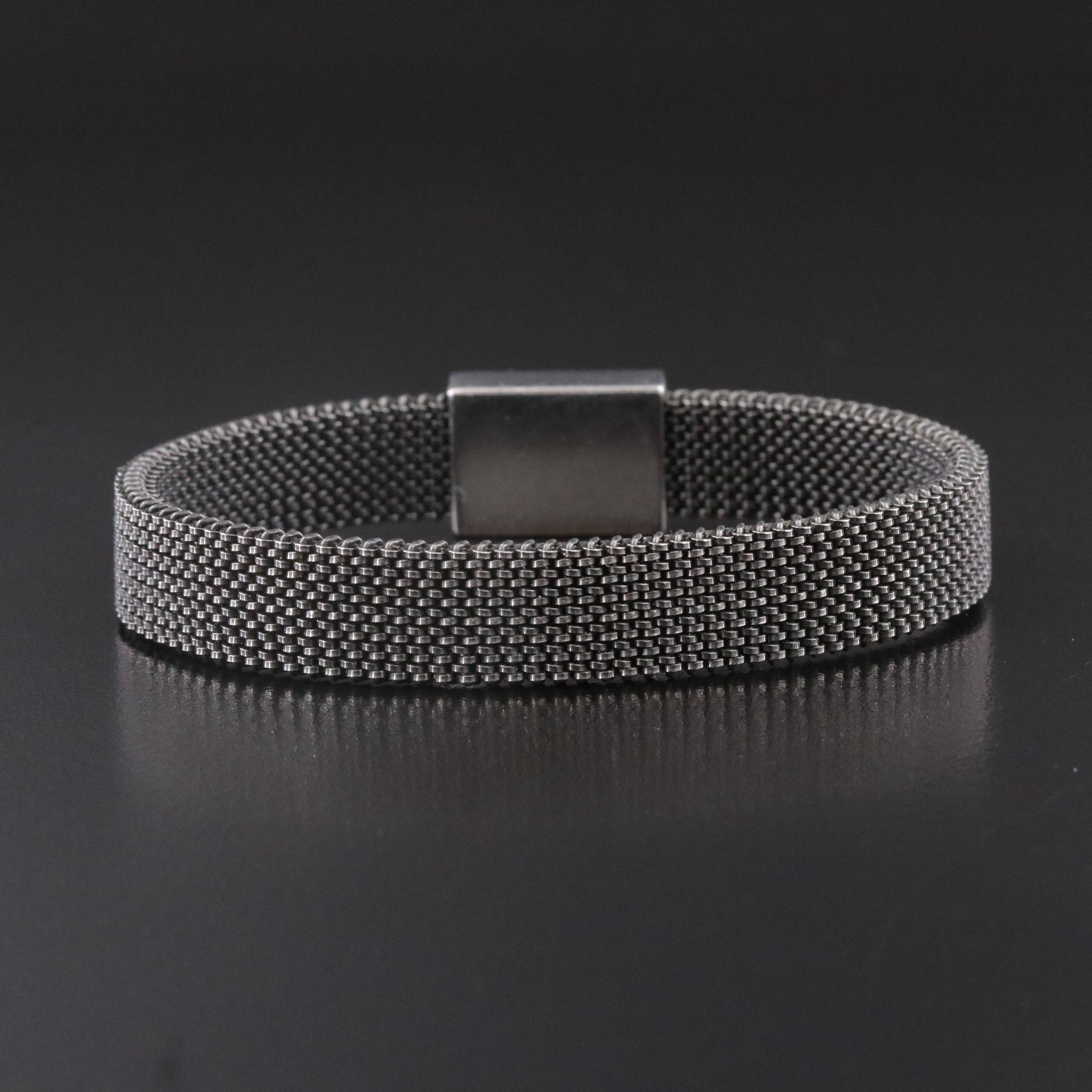 Tiffany & Co. Somerset Steel Flex Bracelet Italy