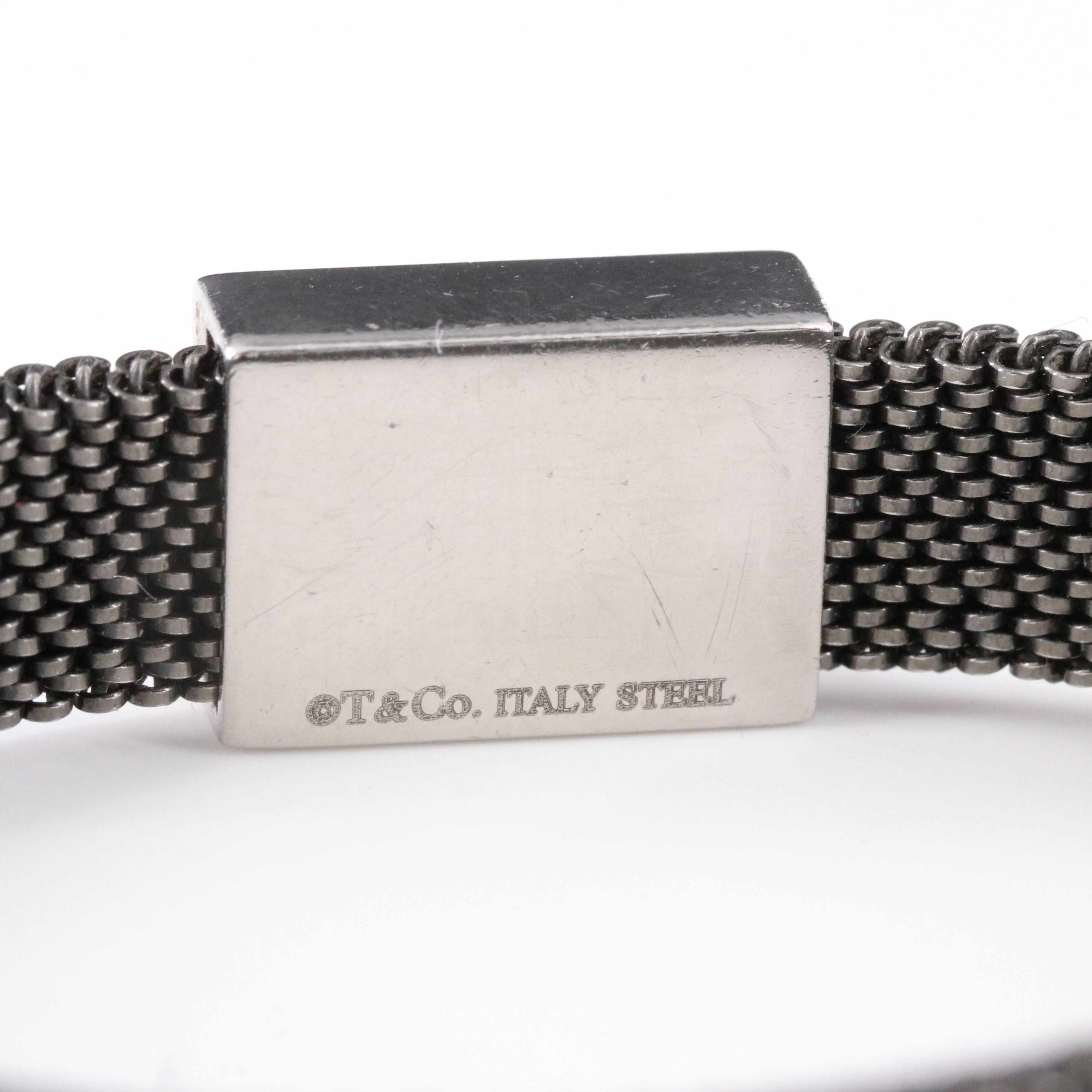 Tiffany & Co. Somerset Steel Flex Bracelet Italy
