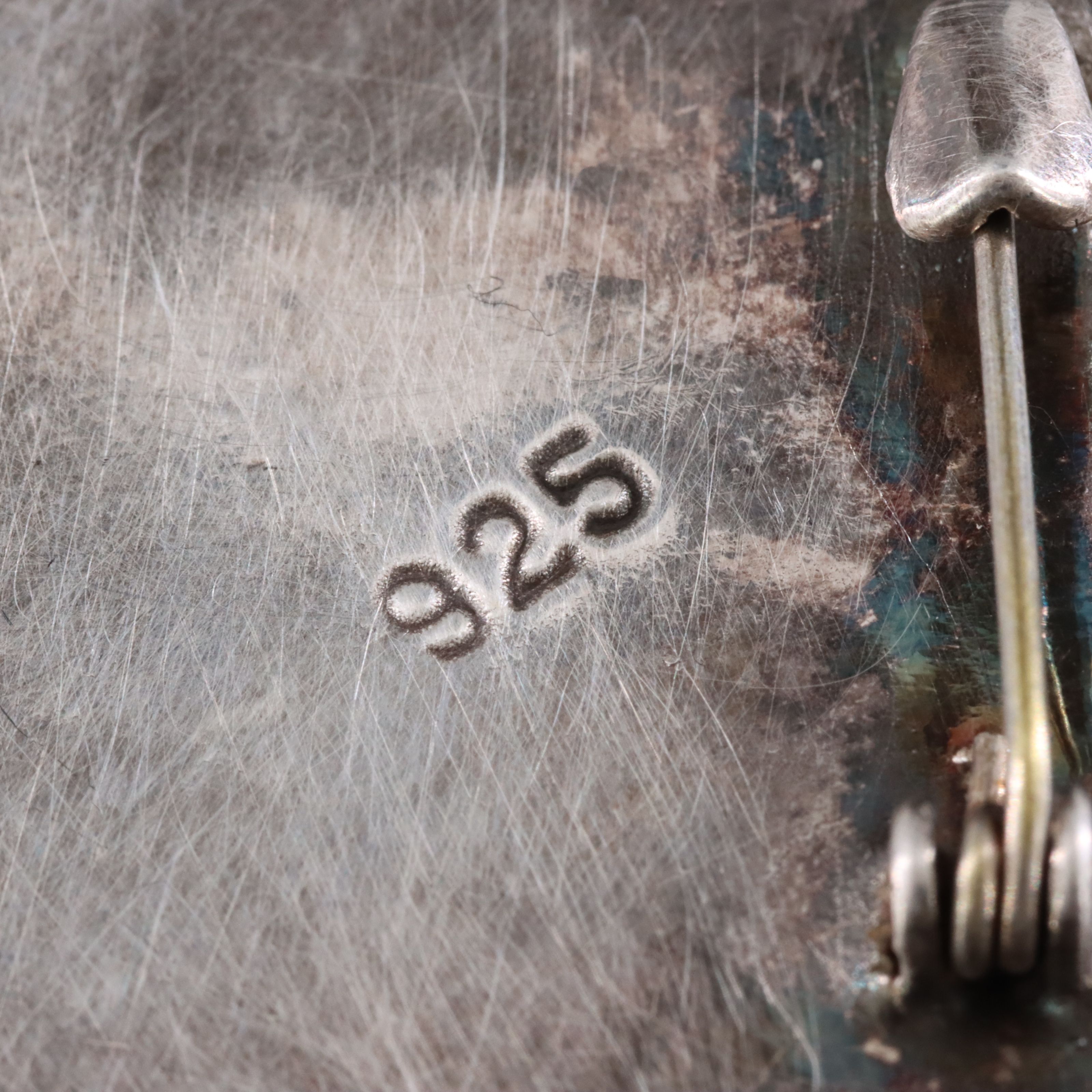 Sterling Electroformed Portrait Converter Brooch