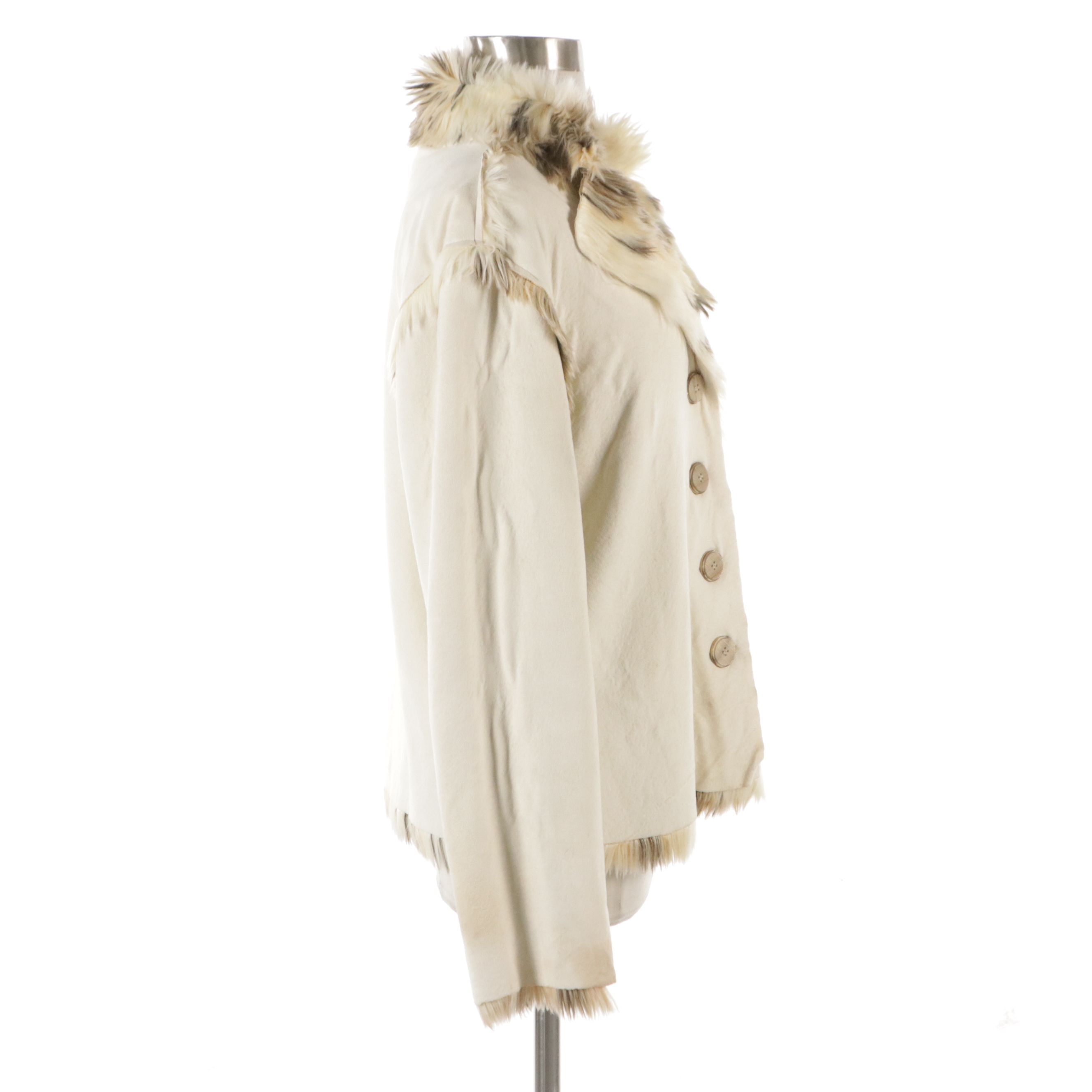 True Grit Faux Leather/Faux Fur Jacket