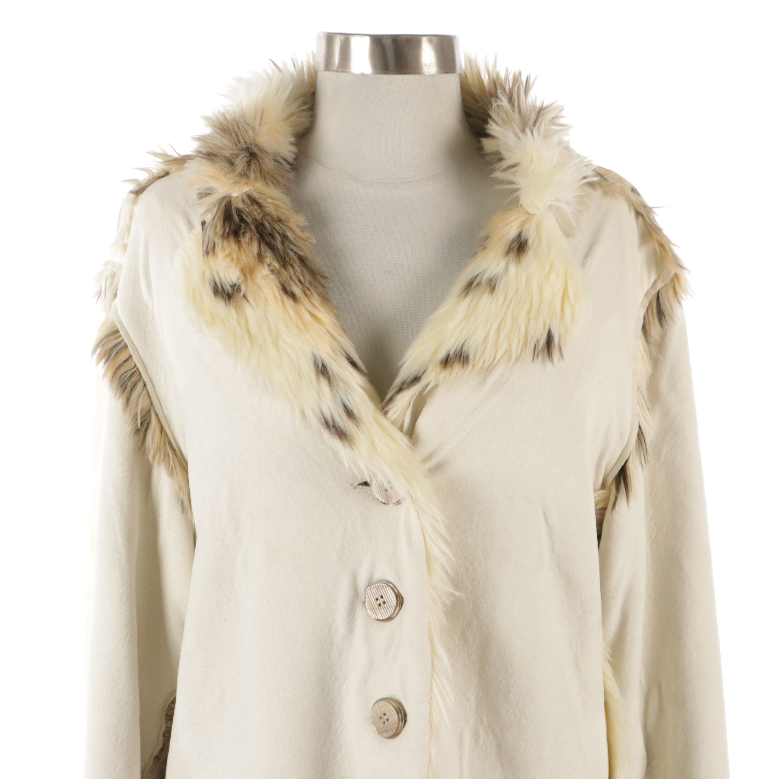 True Grit Faux Leather/Faux Fur Jacket