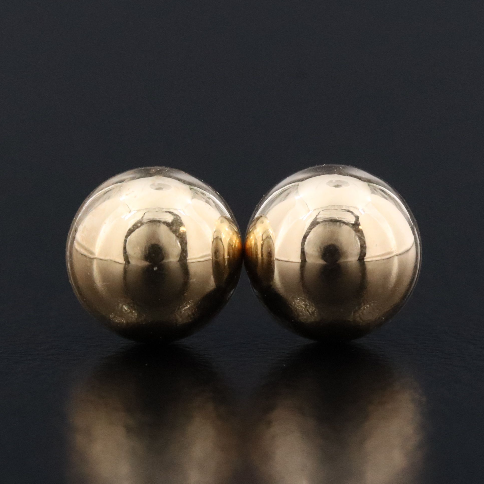 14K Sphere Stud Earrings