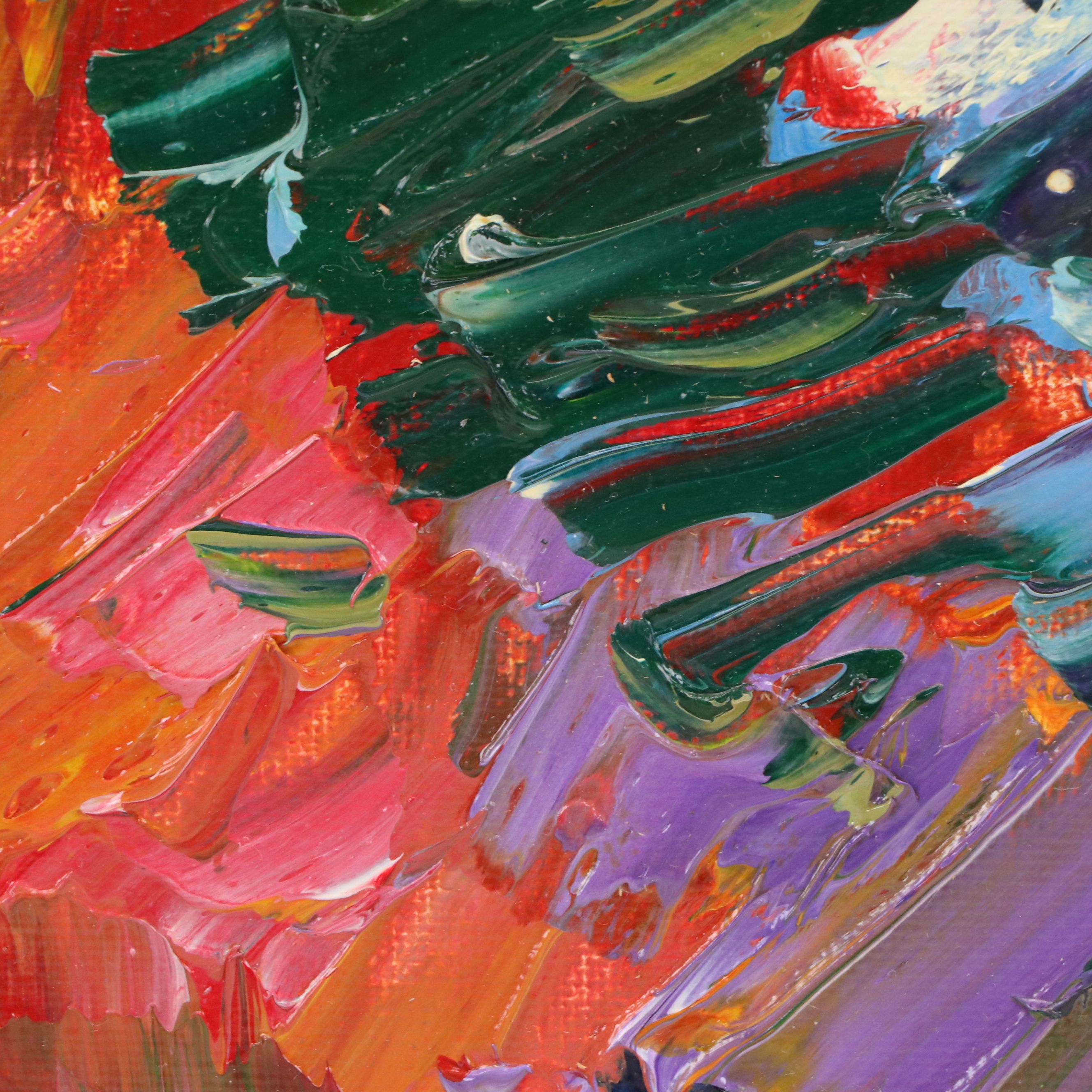 Jose Trujillo Oil Painting "Pine Trees," 2016