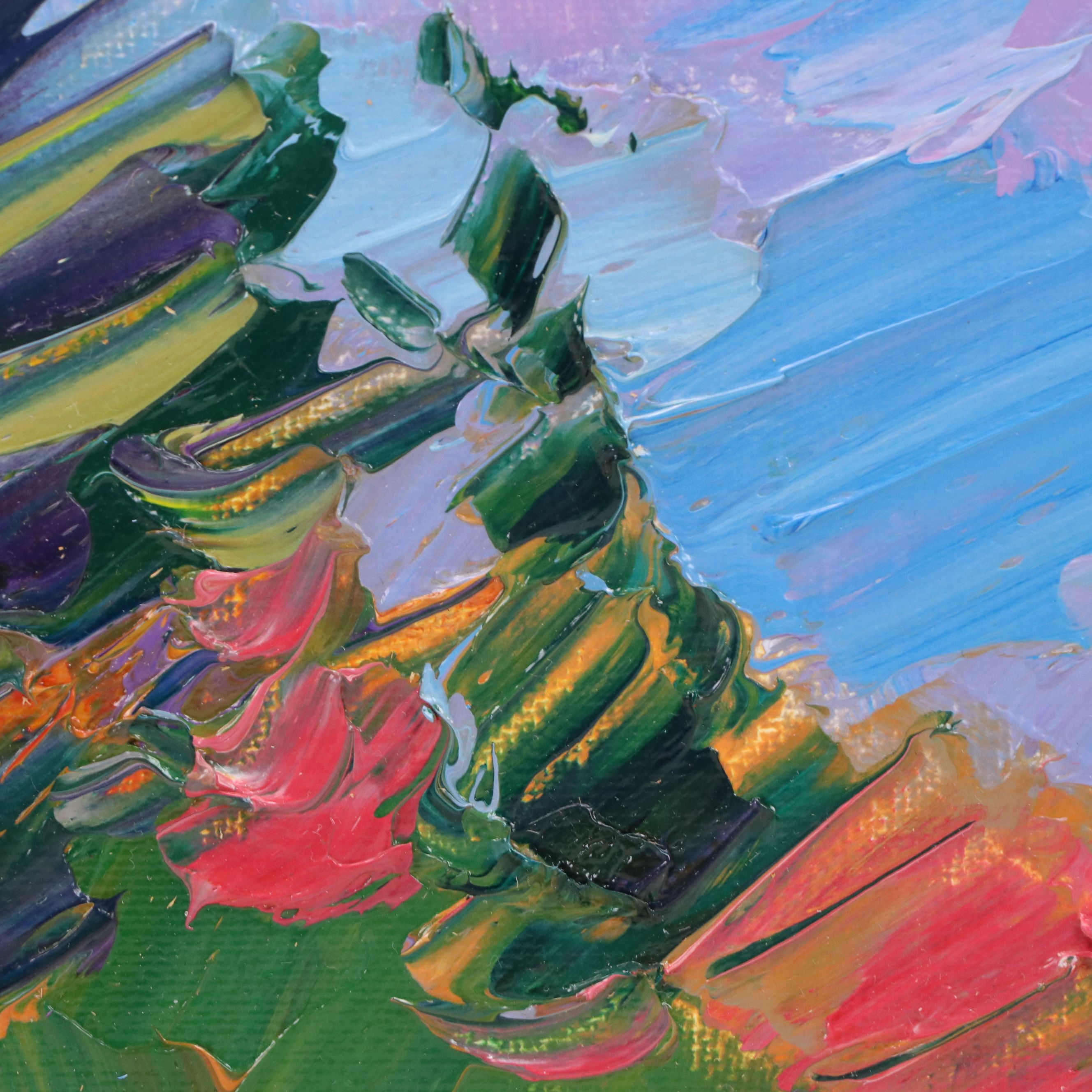 Jose Trujillo Oil Painting "Pine Trees," 2016