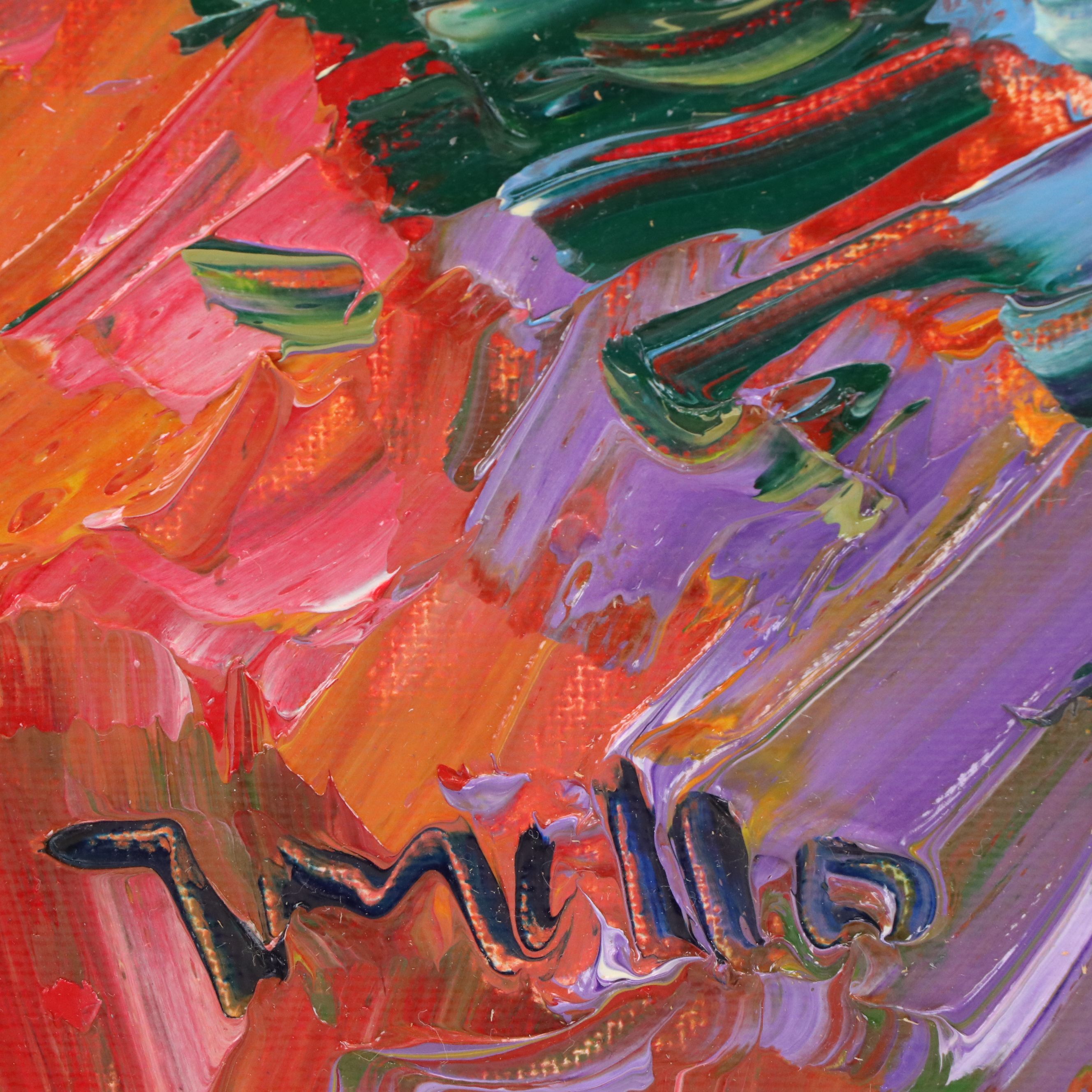 Jose Trujillo Oil Painting "Pine Trees," 2016