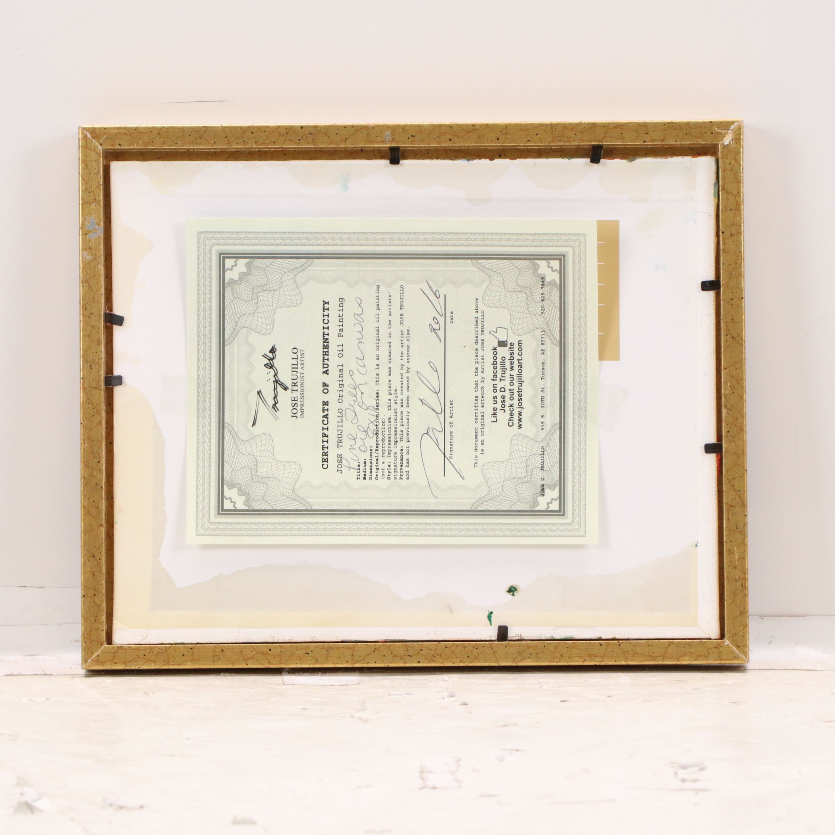 Jose Trujillo Oil Painting "Pine Trees," 2016