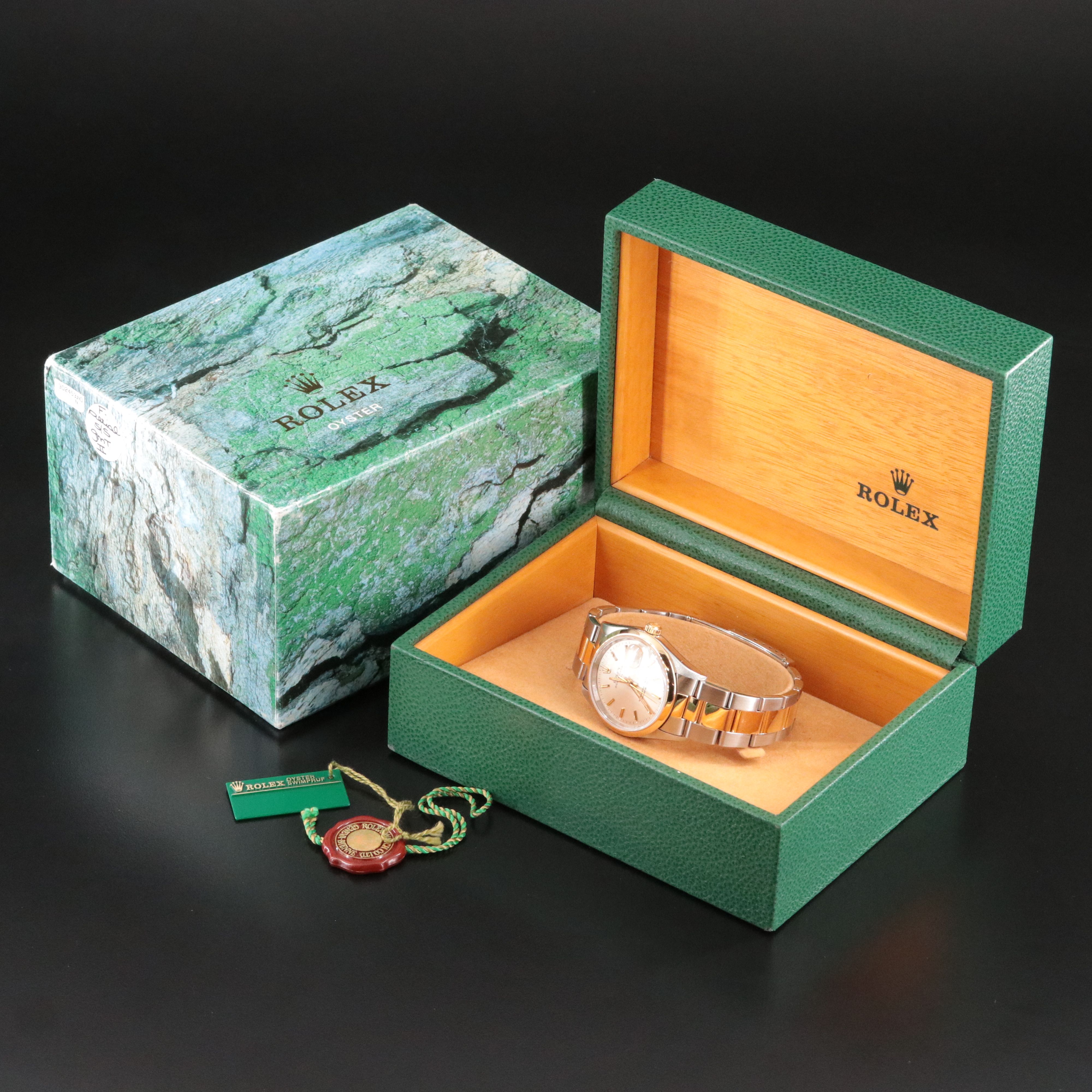 Rolex Oyster Perpetual Date 15203 18K/Steel Watch c.1997