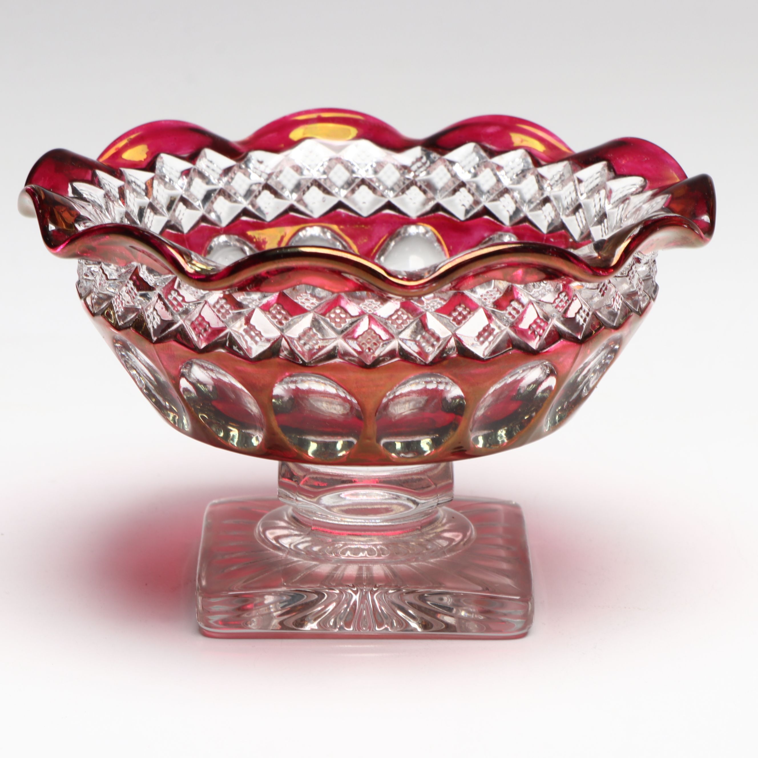 Zajecar Kristal and More Bohemian Glass Style Pedestal Bowls and Candlesticks