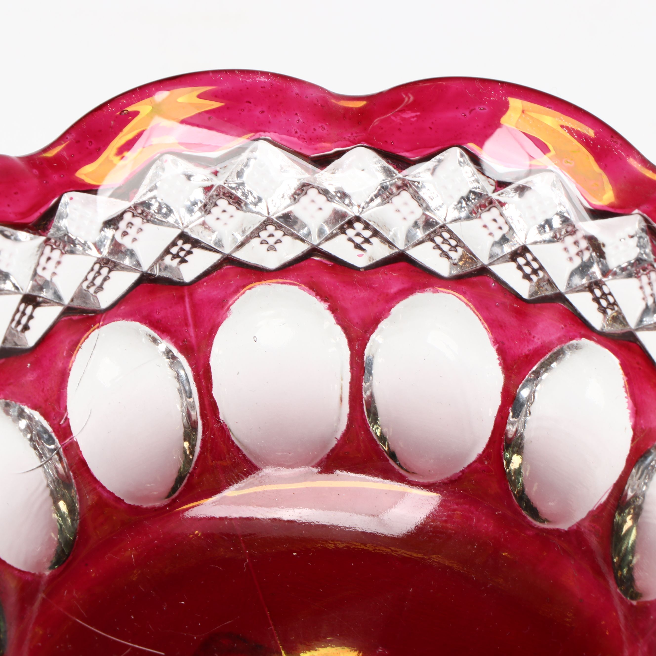 Zajecar Kristal and More Bohemian Glass Style Pedestal Bowls and Candlesticks