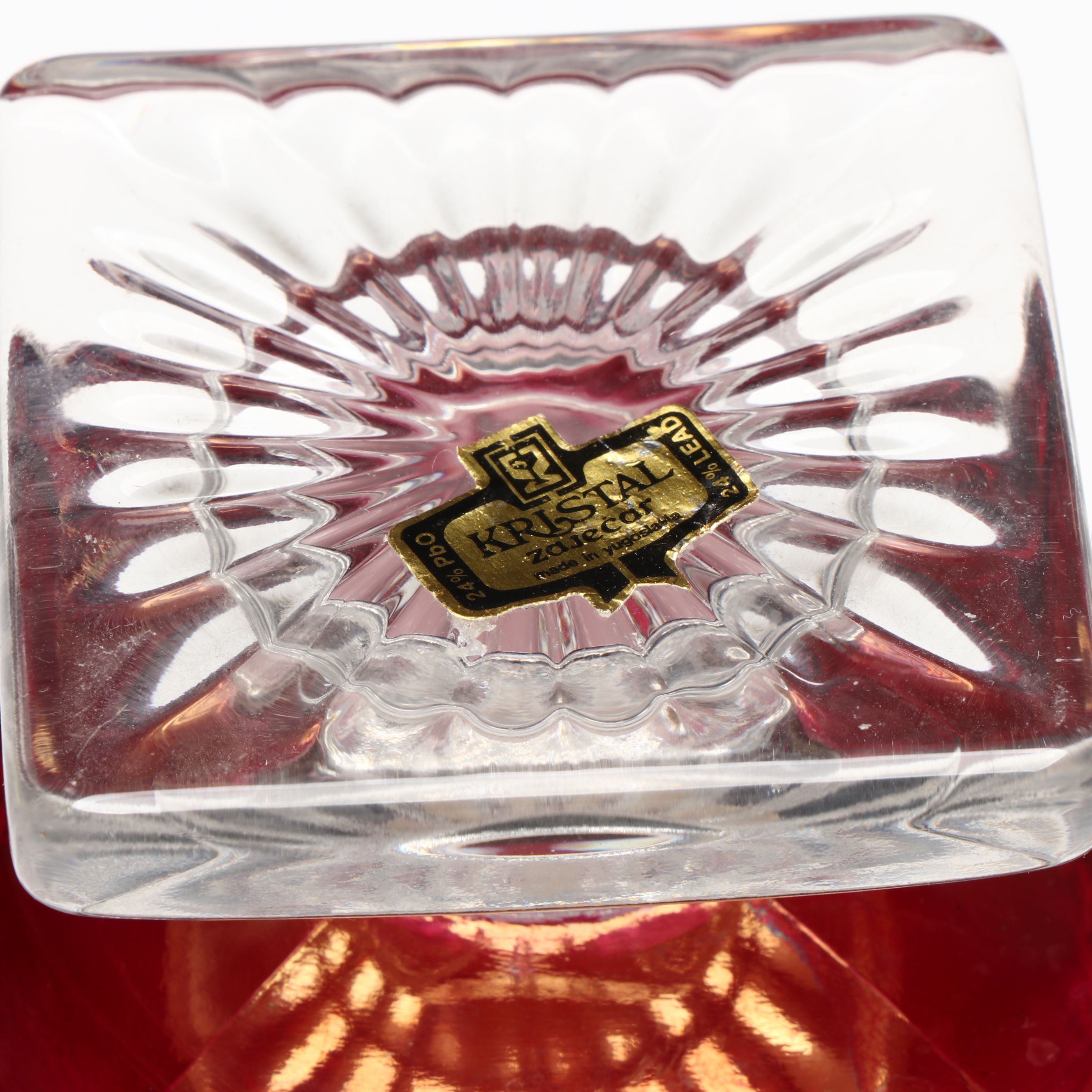 Zajecar Kristal and More Bohemian Glass Style Pedestal Bowls and Candlesticks