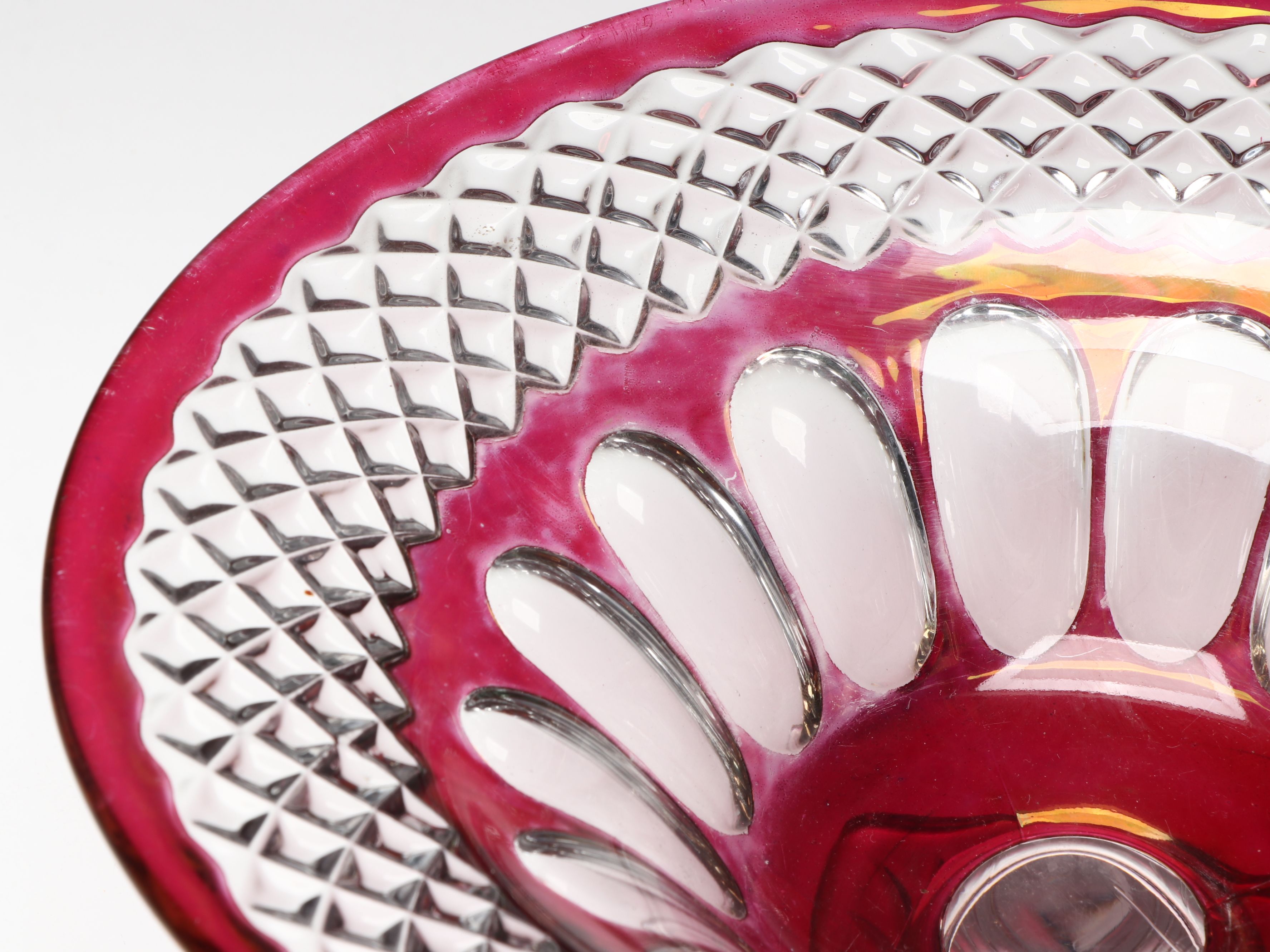 Zajecar Kristal and More Bohemian Glass Style Pedestal Bowls and Candlesticks