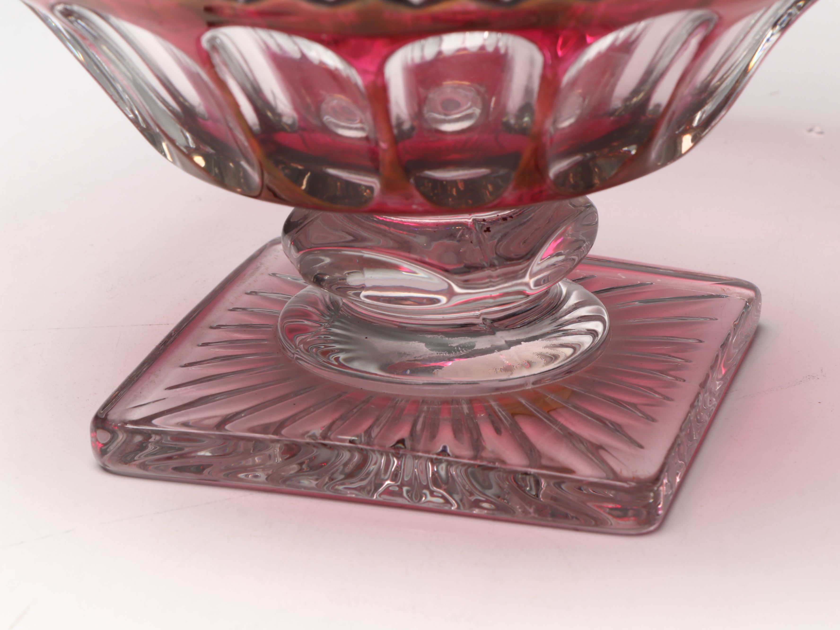 Zajecar Kristal and More Bohemian Glass Style Pedestal Bowls and Candlesticks