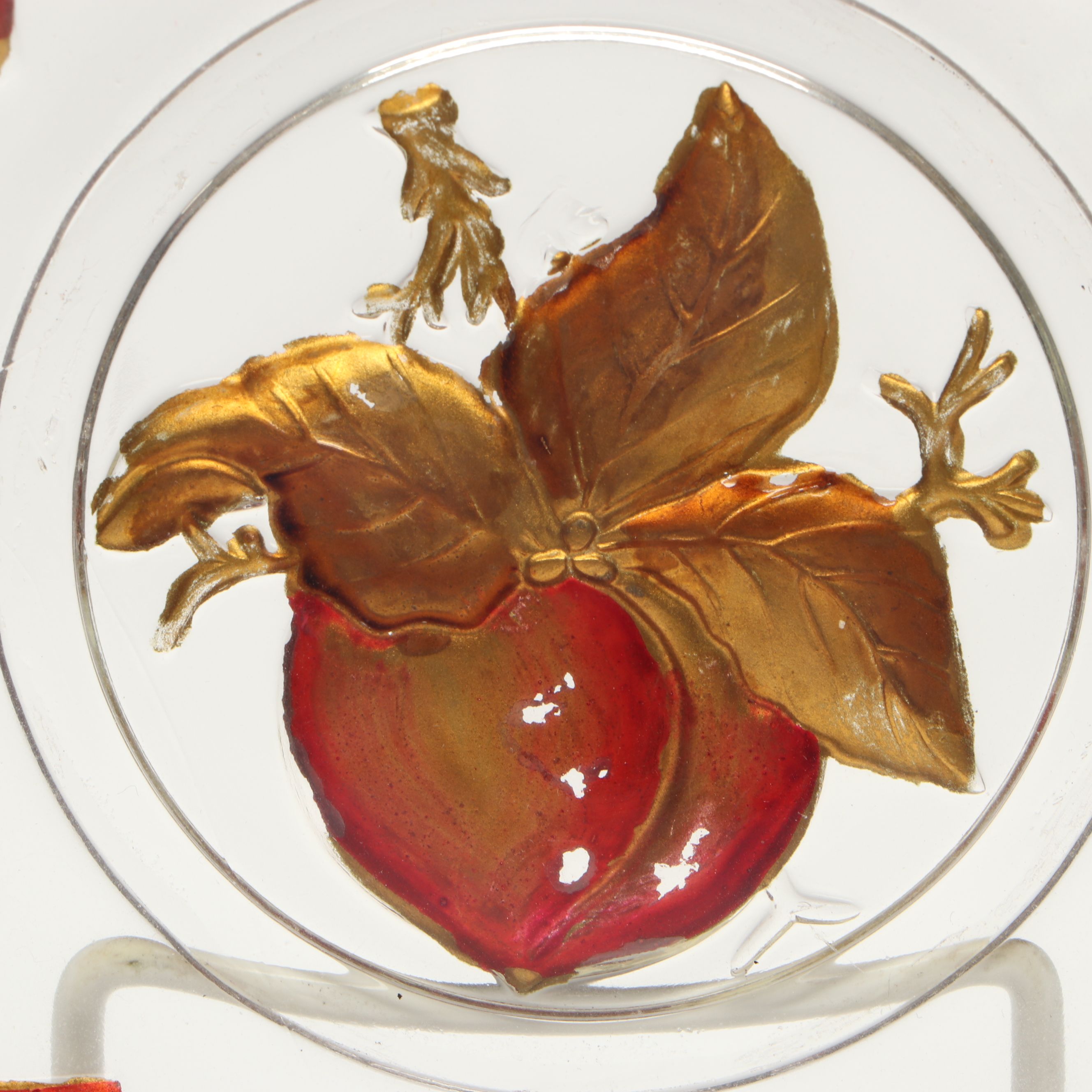 Goofus Glass Centerpiece and Basket Bowl, Early 20th Century