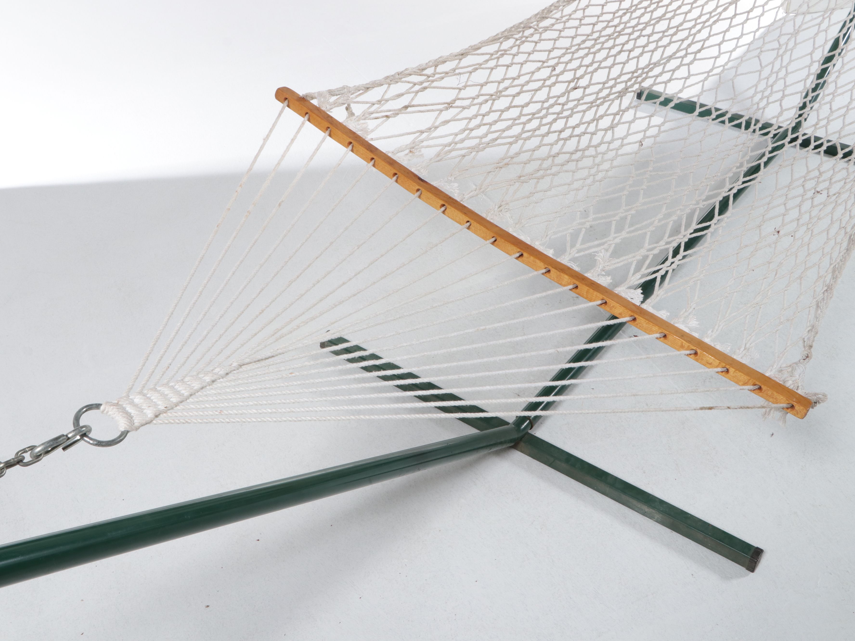 Authentic South Carolina Low Country Rope Hammock with Stand