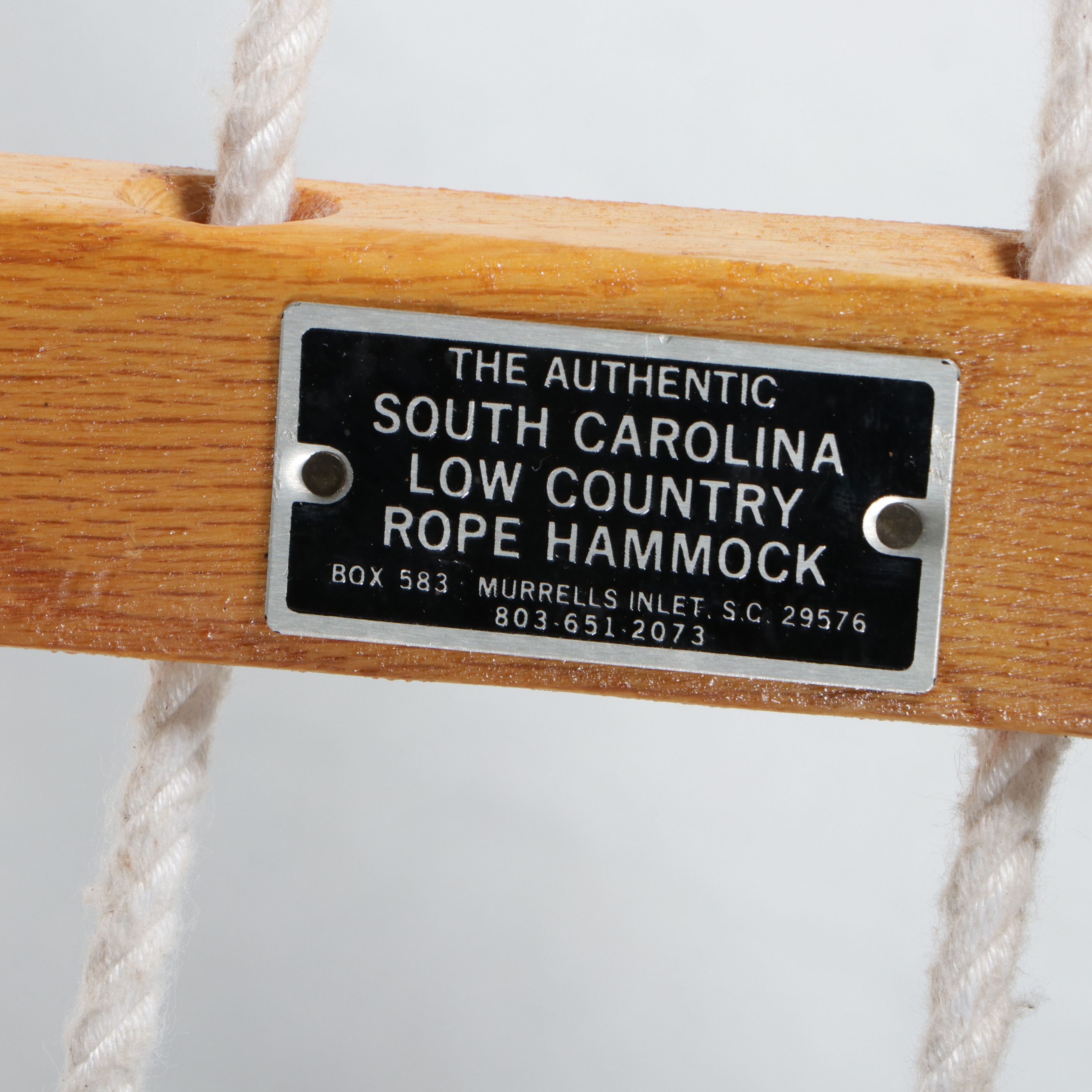 Authentic South Carolina Low Country Rope Hammock with Stand