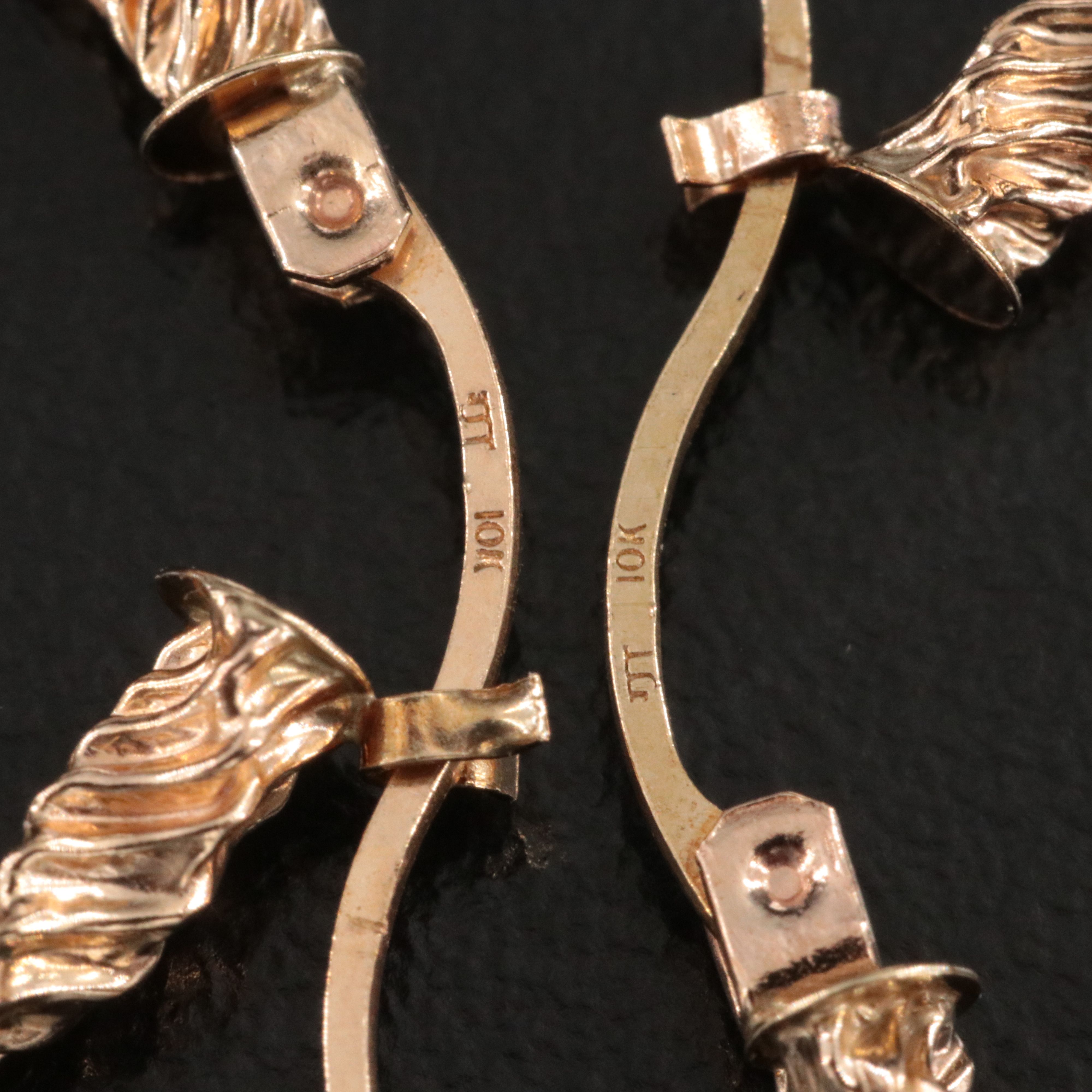 10K Rope Hoop Earrings