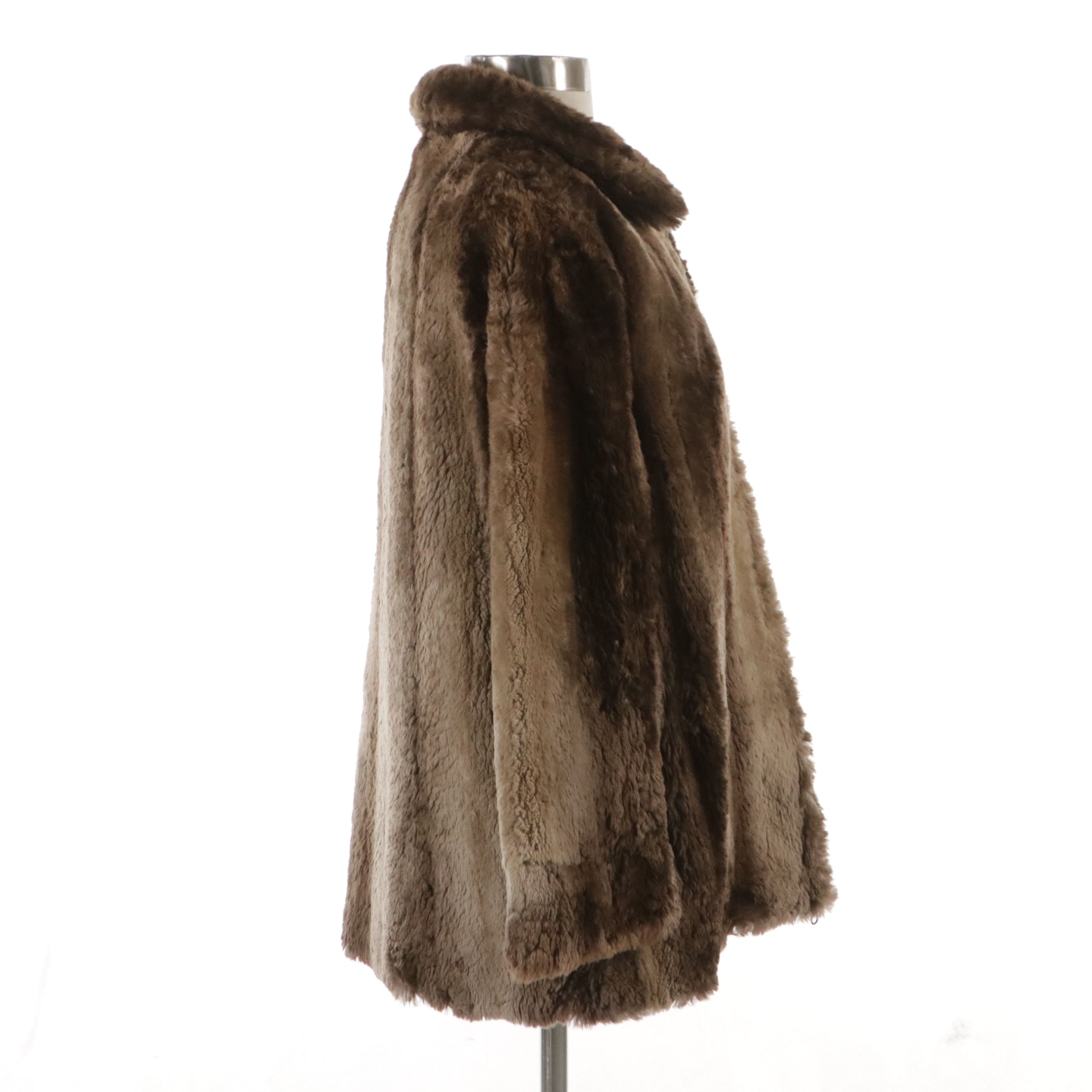 Sheared Phantom Beaver Fur Zip Jacket from Kastoria Furs