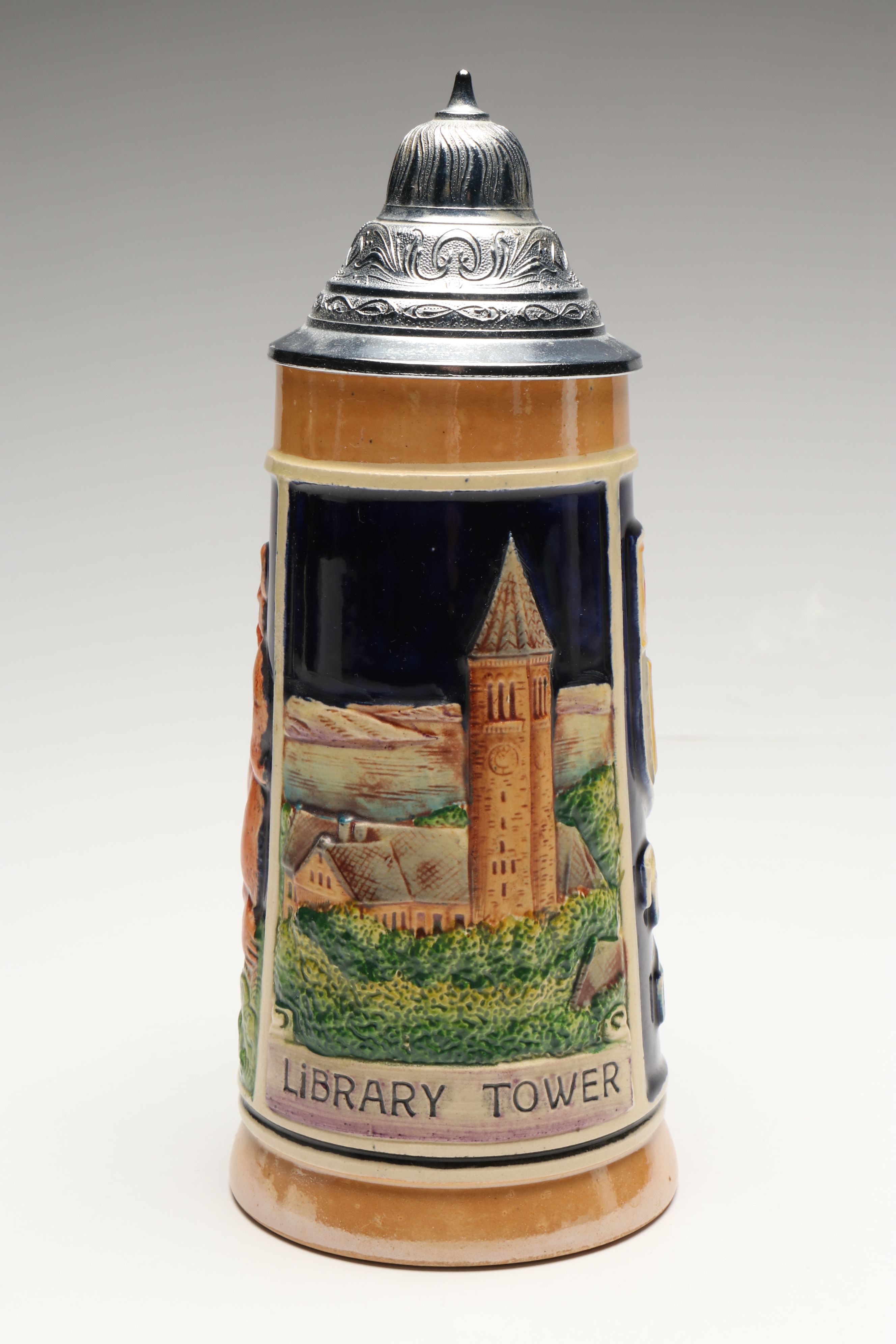 Cornell University German Eric P. Mihan Beer Stein and Libbey Shot Glass