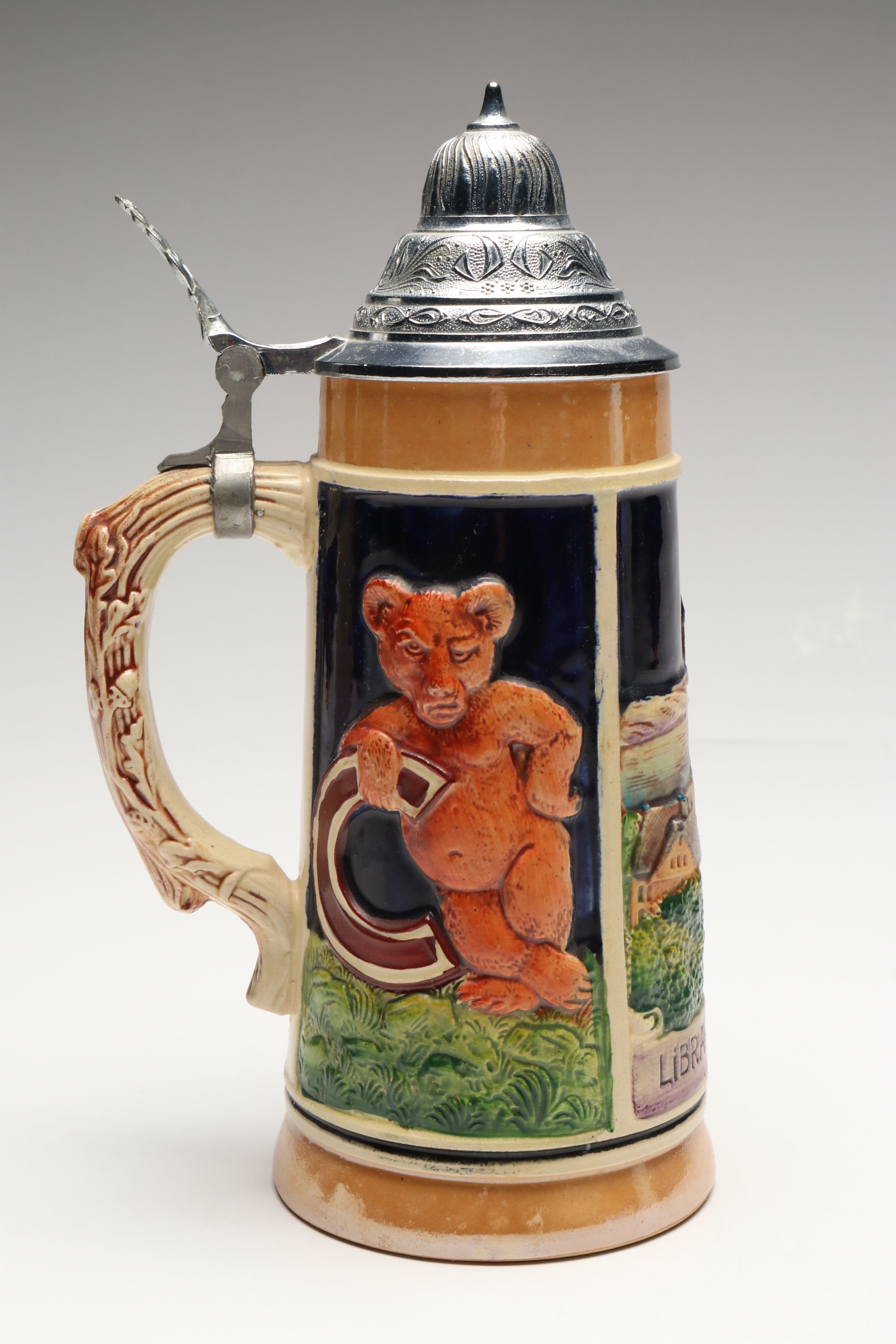 Cornell University German Eric P. Mihan Beer Stein and Libbey Shot Glass