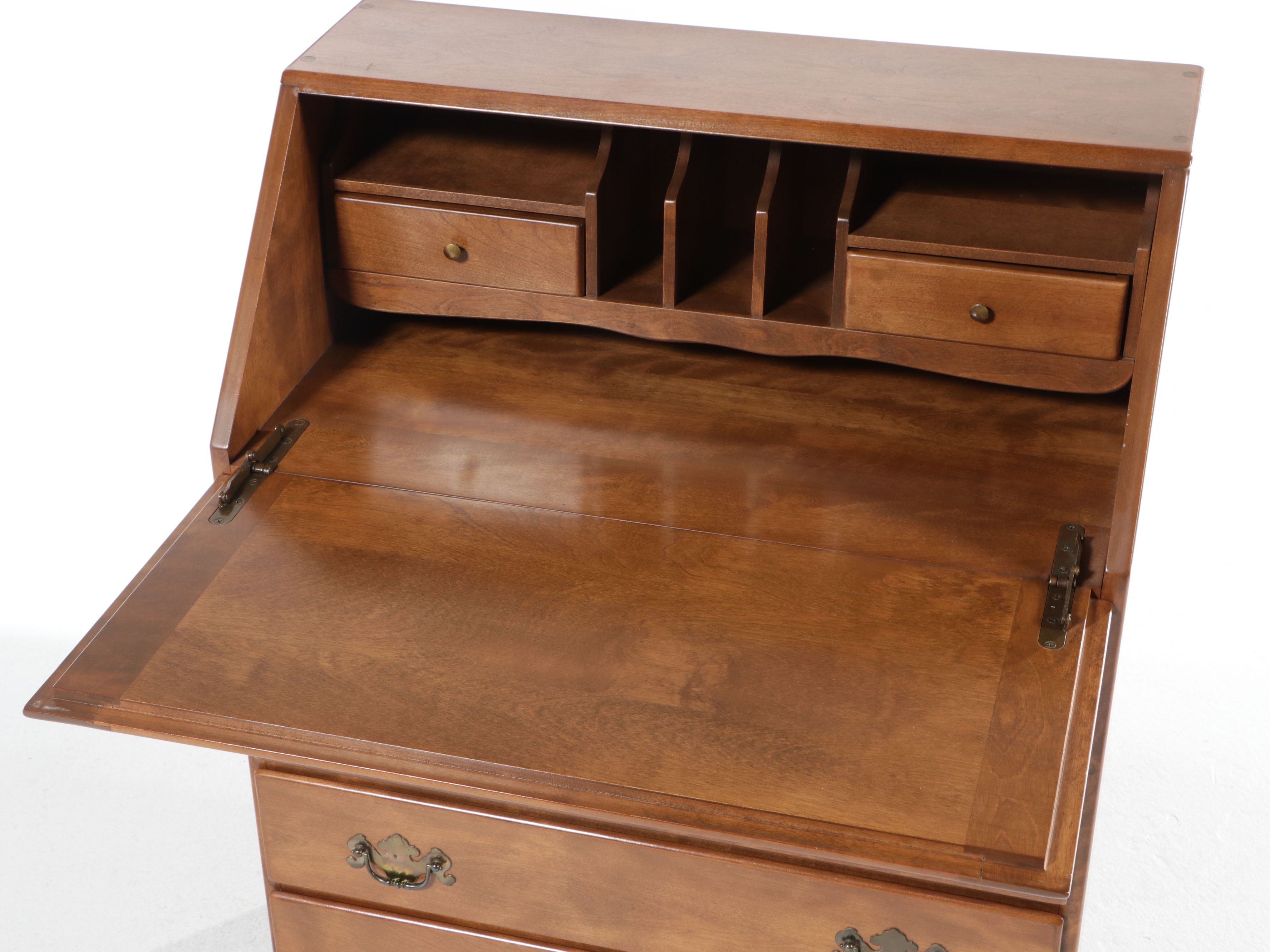 Ethan Allen by Baumritter Colonial Revival Style Maple Slant-Front Desk