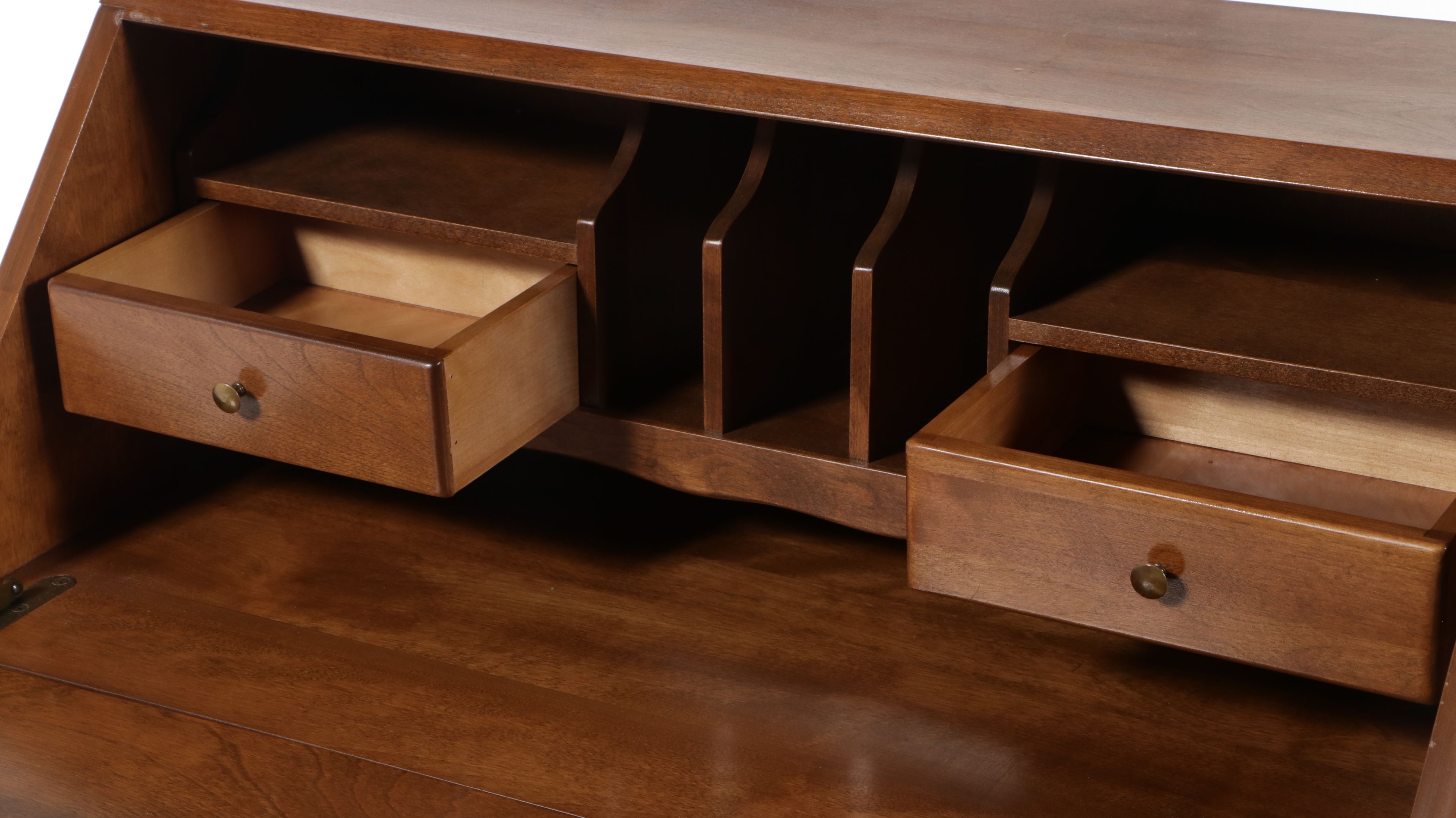 Ethan Allen by Baumritter Colonial Revival Style Maple Slant-Front Desk