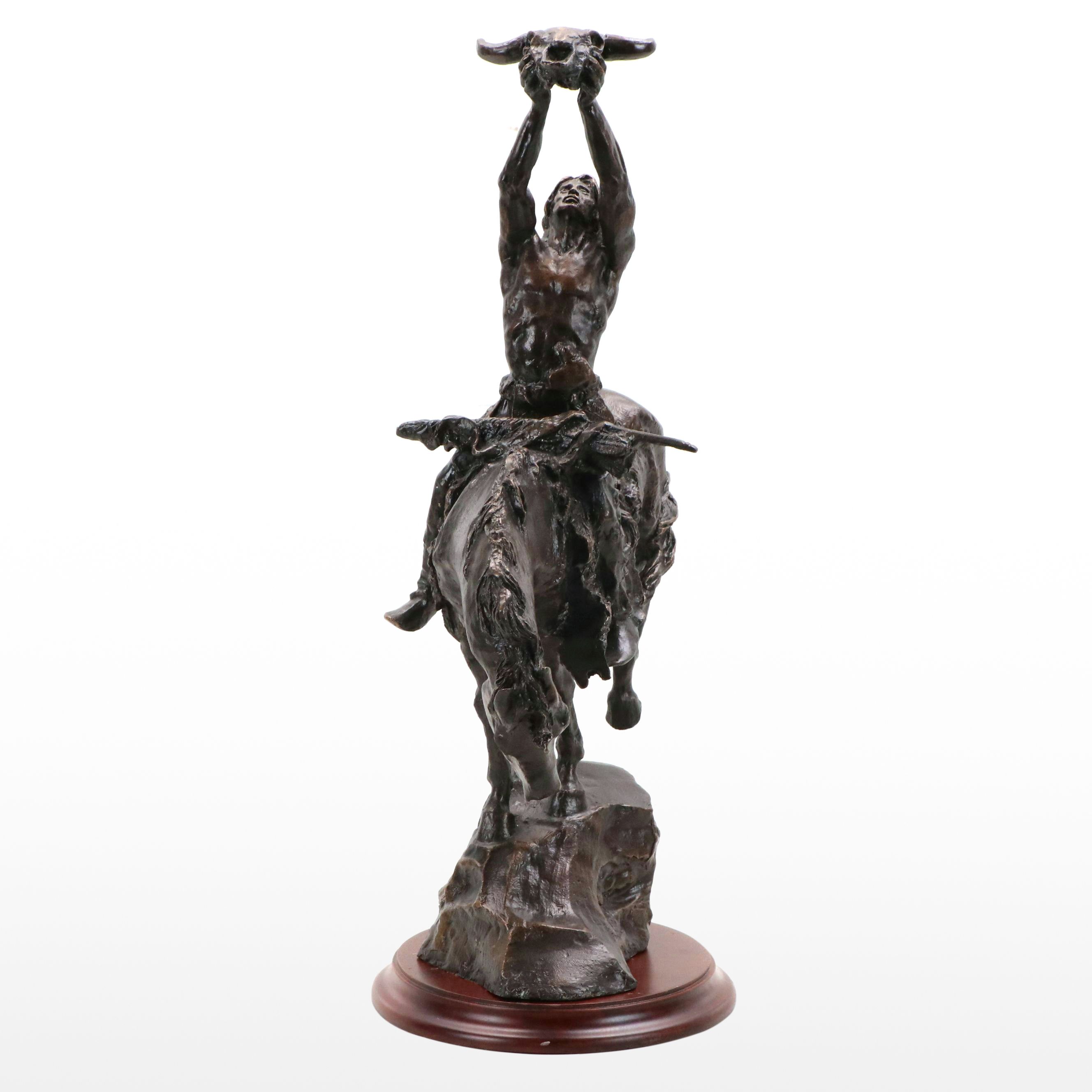 Buck McCain Bronze "Prayer to the Healing Spirit," 1988