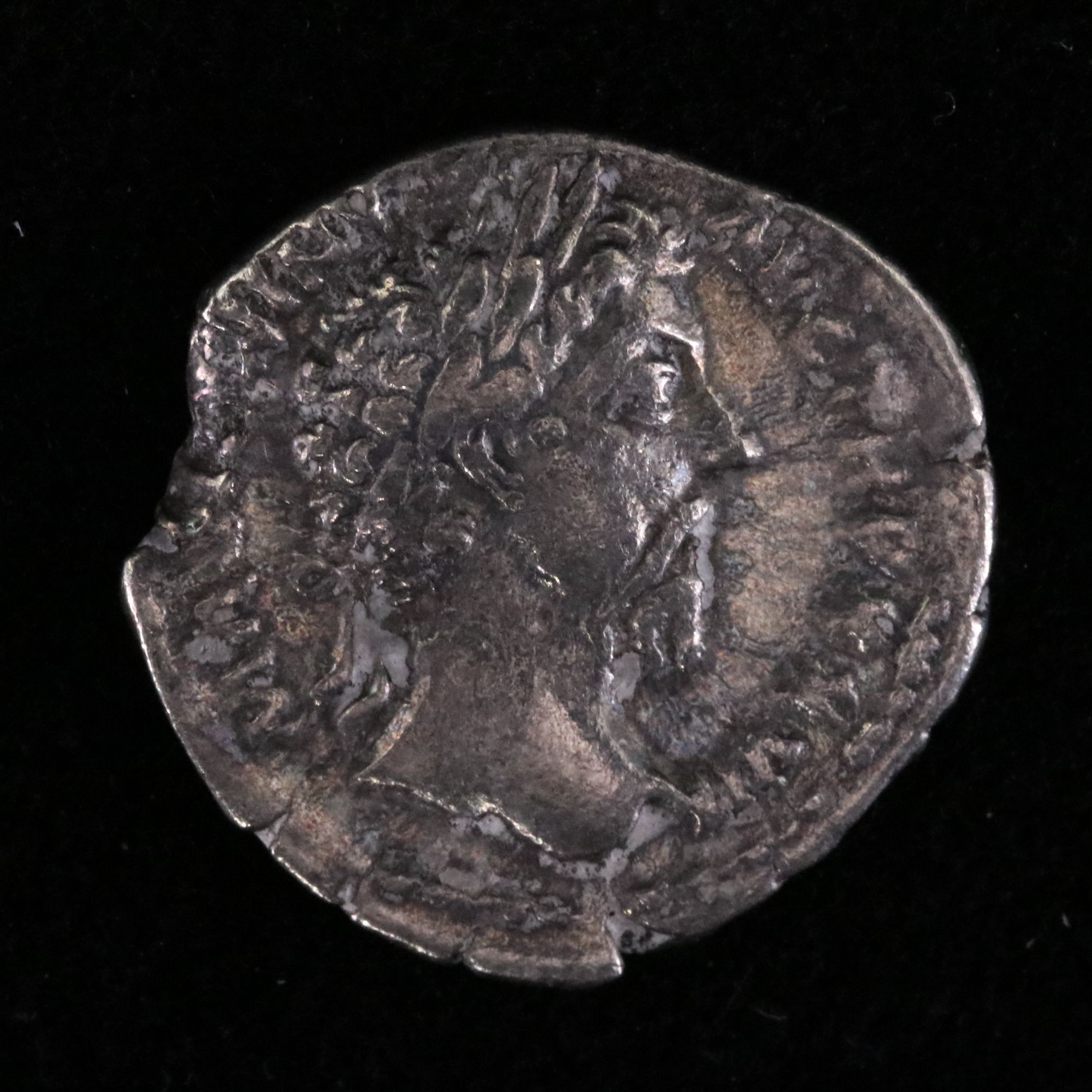 Ancient Roman Imperial AR Denarius Coin of Marcus Aurelius, ca. 172 A.D.