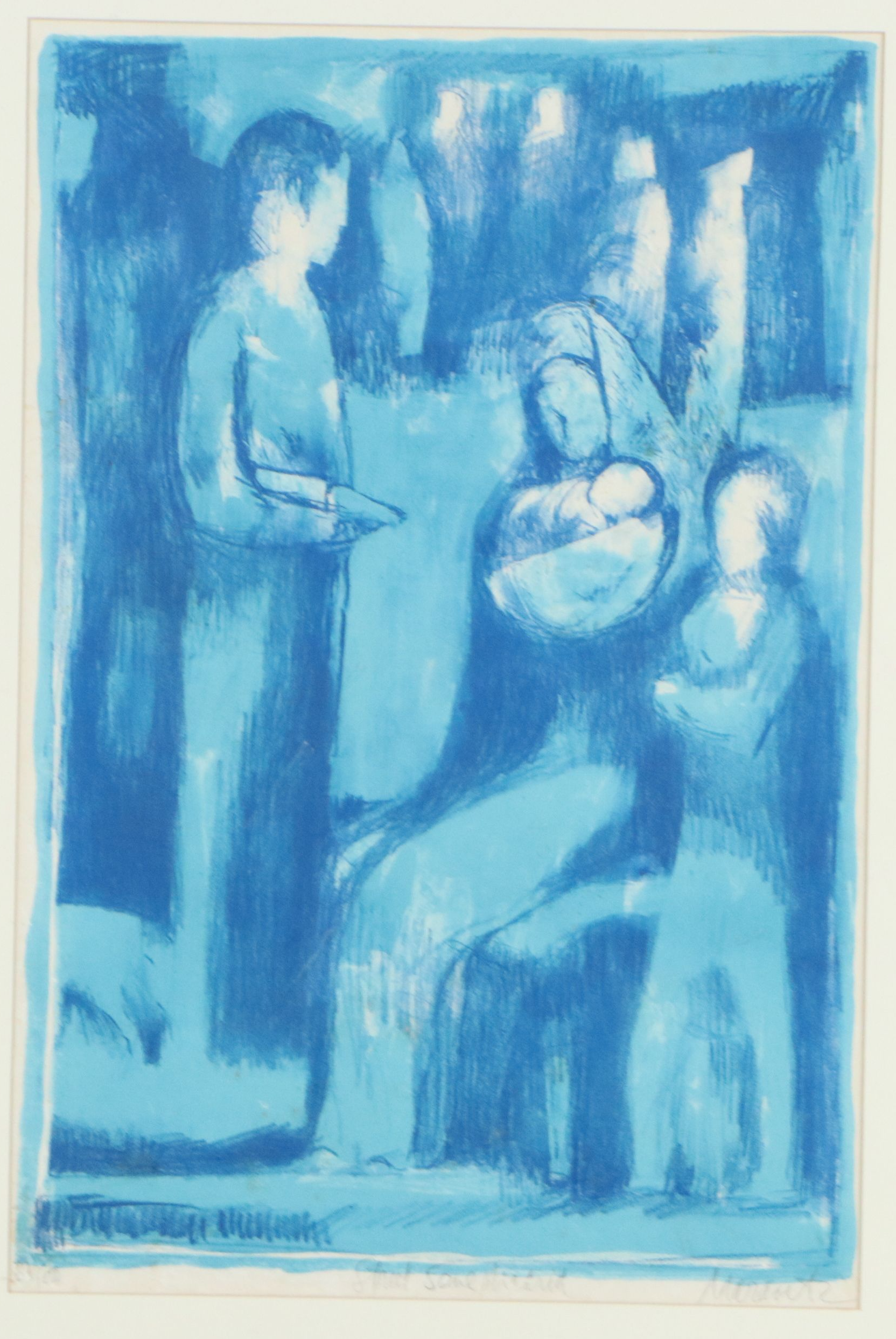 Irving Marantz Color Lithograph "Street Scene, Madrid," Circa 1960