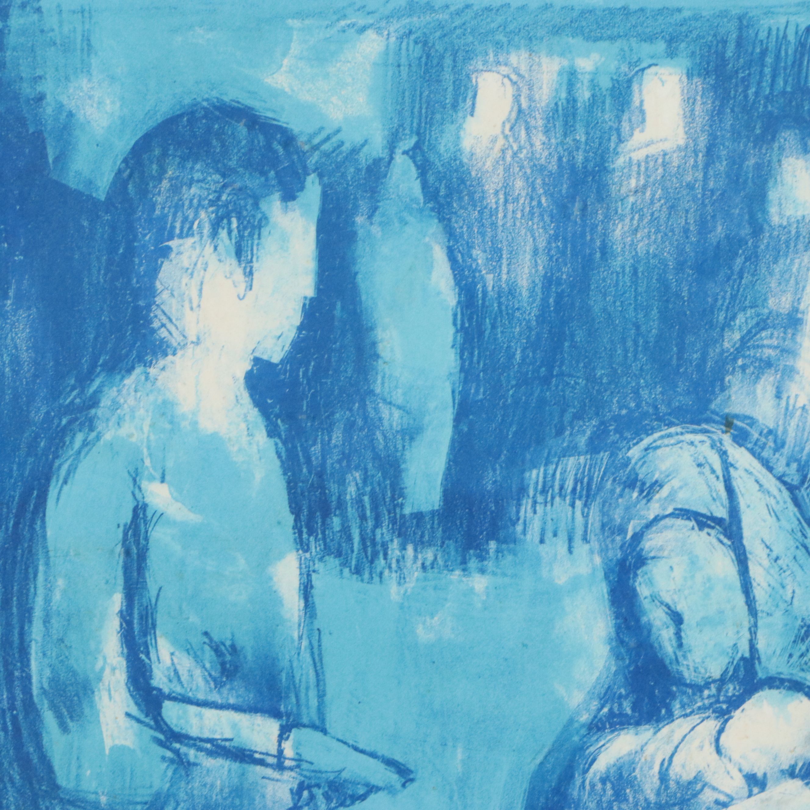 Irving Marantz Color Lithograph "Street Scene, Madrid," Circa 1960