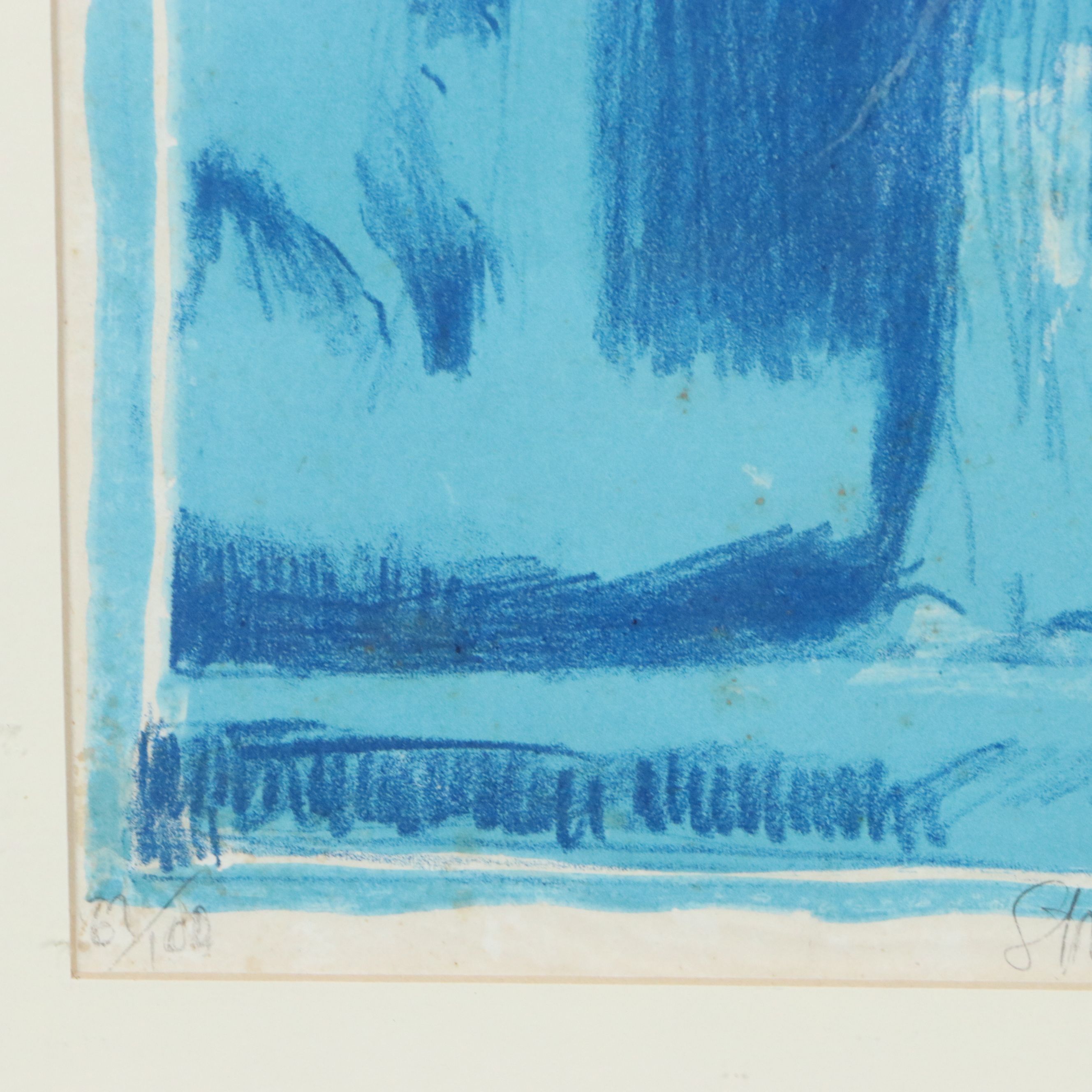 Irving Marantz Color Lithograph "Street Scene, Madrid," Circa 1960