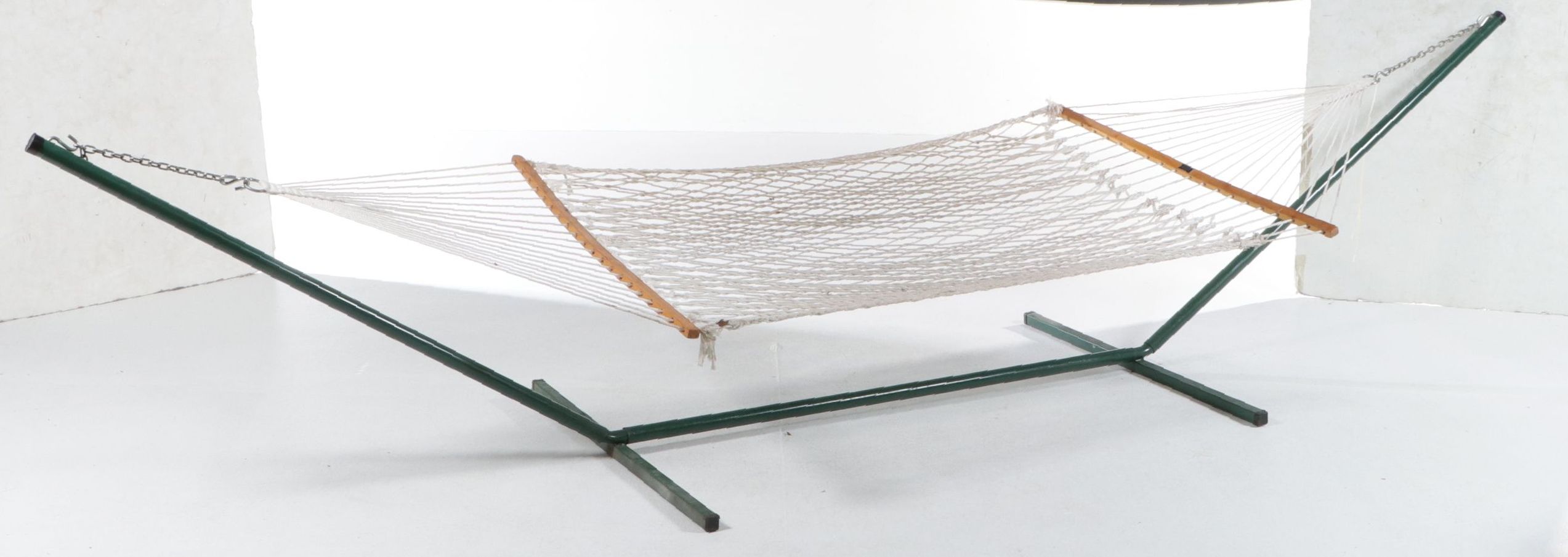 Authentic South Carolina Low Country Rope Hammock with Stand