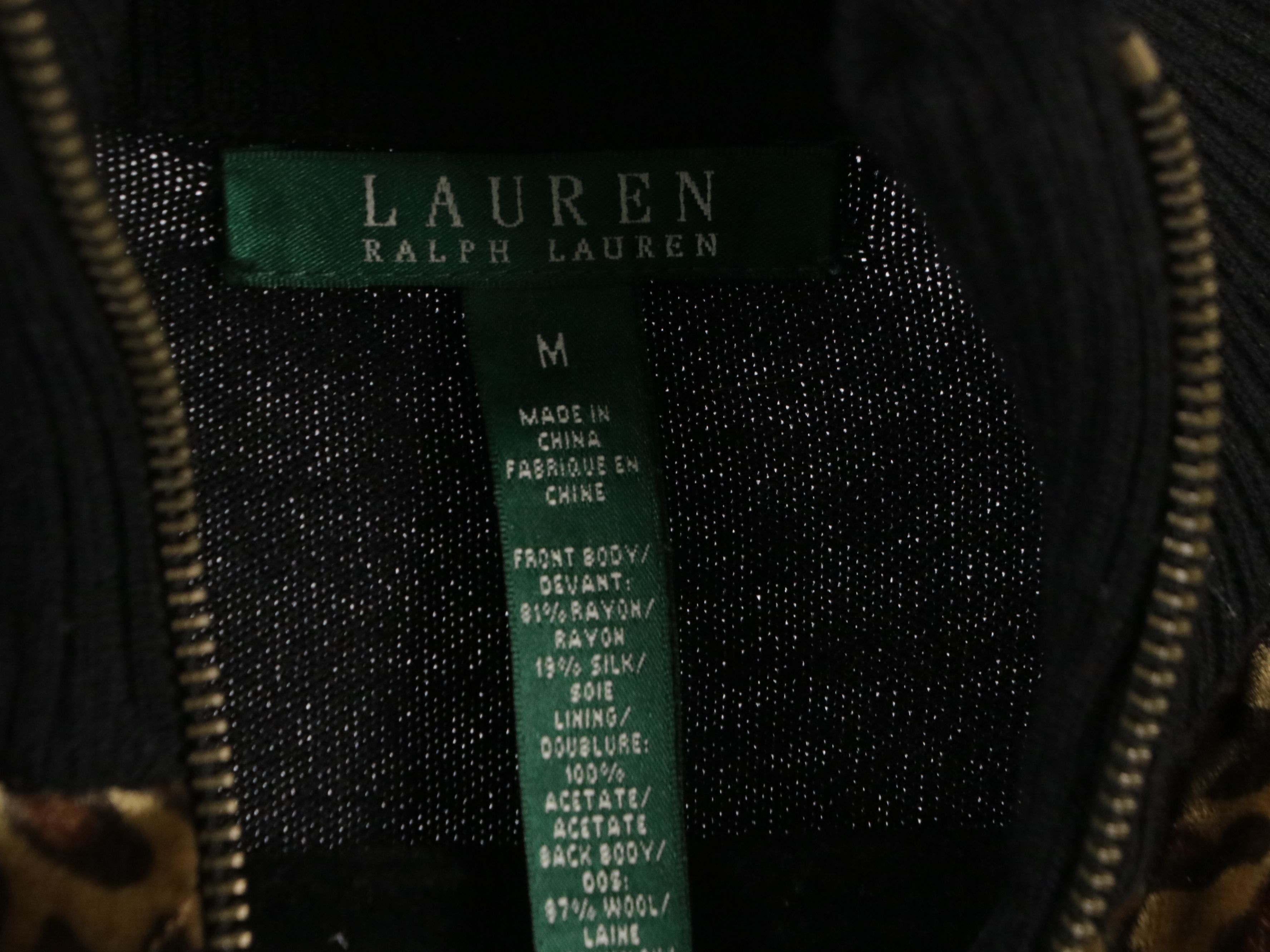 Chico's Denim Jacket, Fuzzi Leopard Printed Mesh Turtleneck, Other Zip Sweater