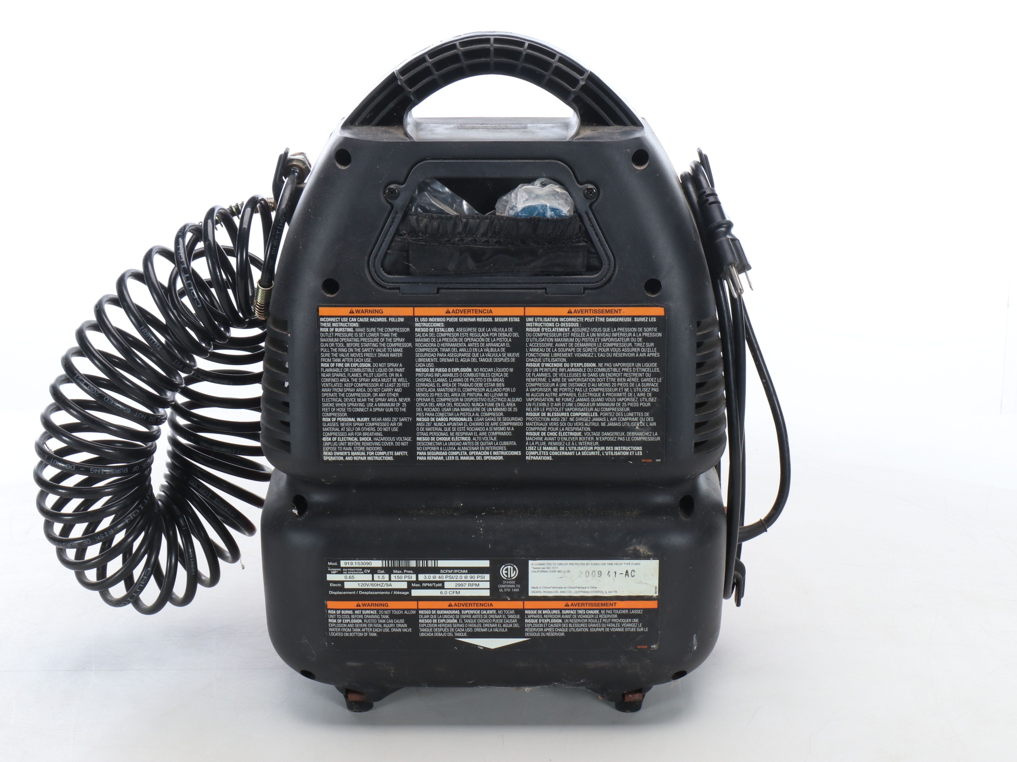 Craftsman 1.5 Gallon Air Compressor