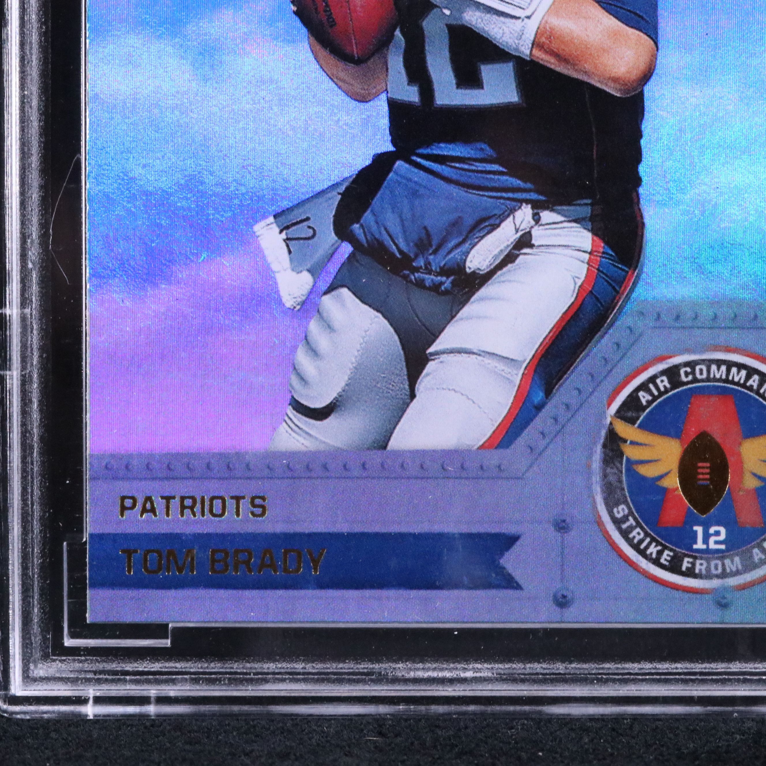 2018 Playoff Tom Brady Air Command Gold Football Card BCCG 10