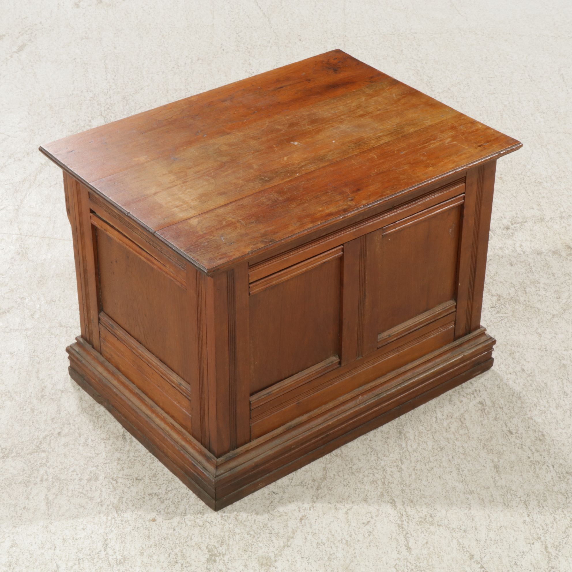 Walnut Four-Drawer Spool Cabinet, Late 19th to Early 20th Century